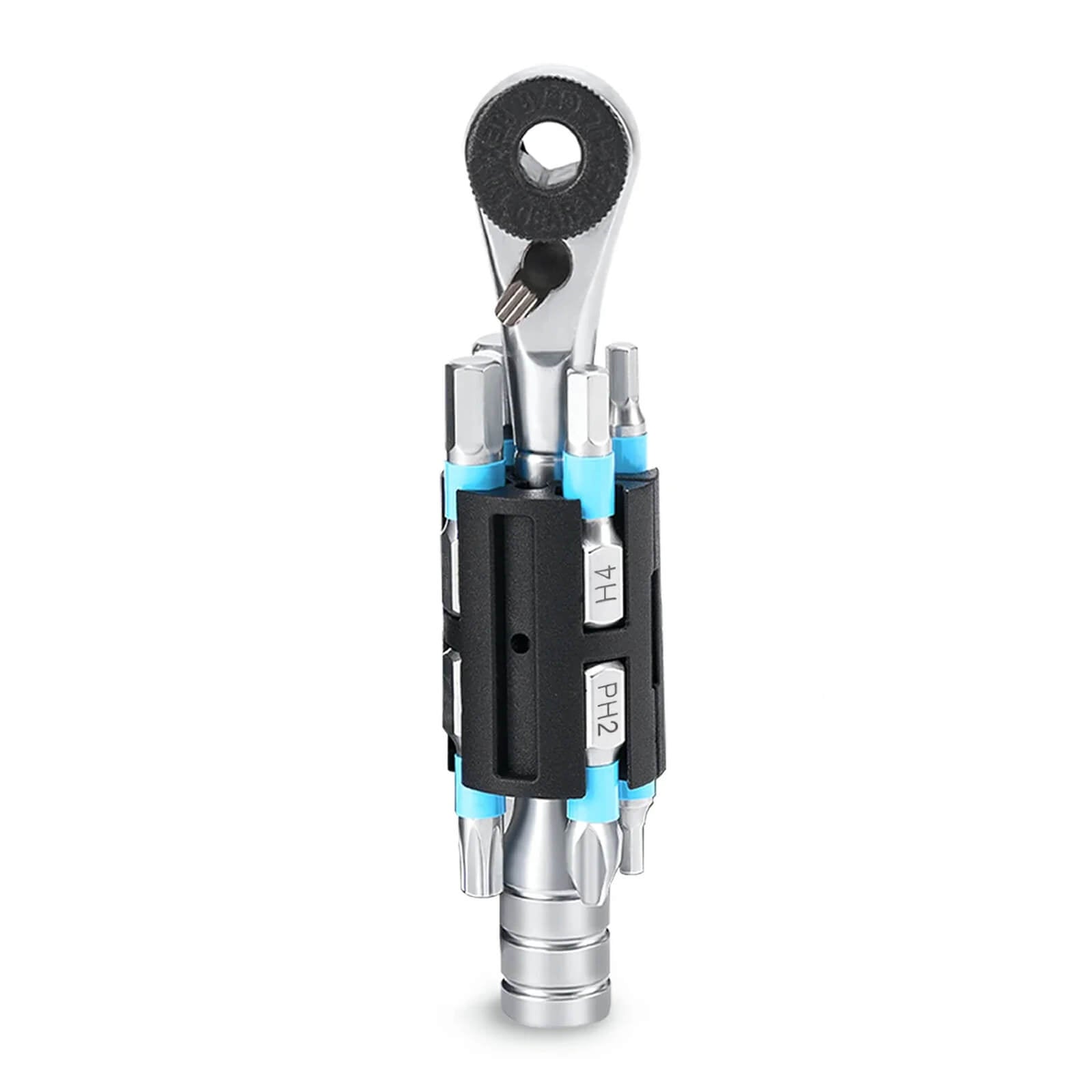 ROCKBROS 72-Tooth Micro Ratchet Handle with S2 Alloy Steel Bits for Bike Repair.