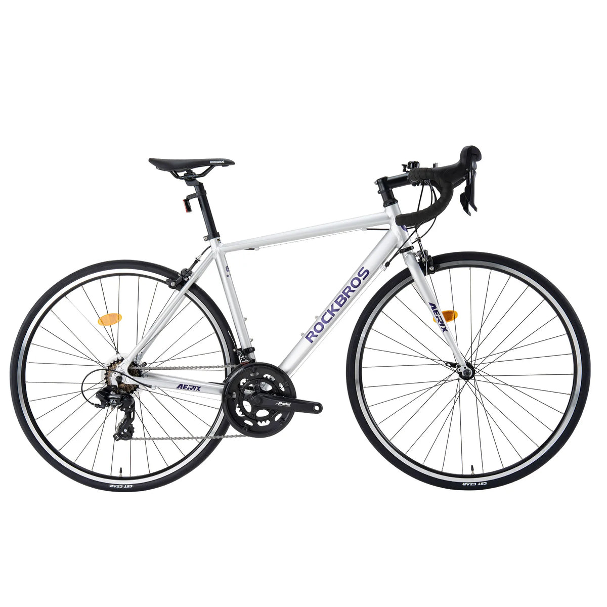 ROCKBROS AERIX aluminium road bike is sleek with endurance geometry.
#color_grey