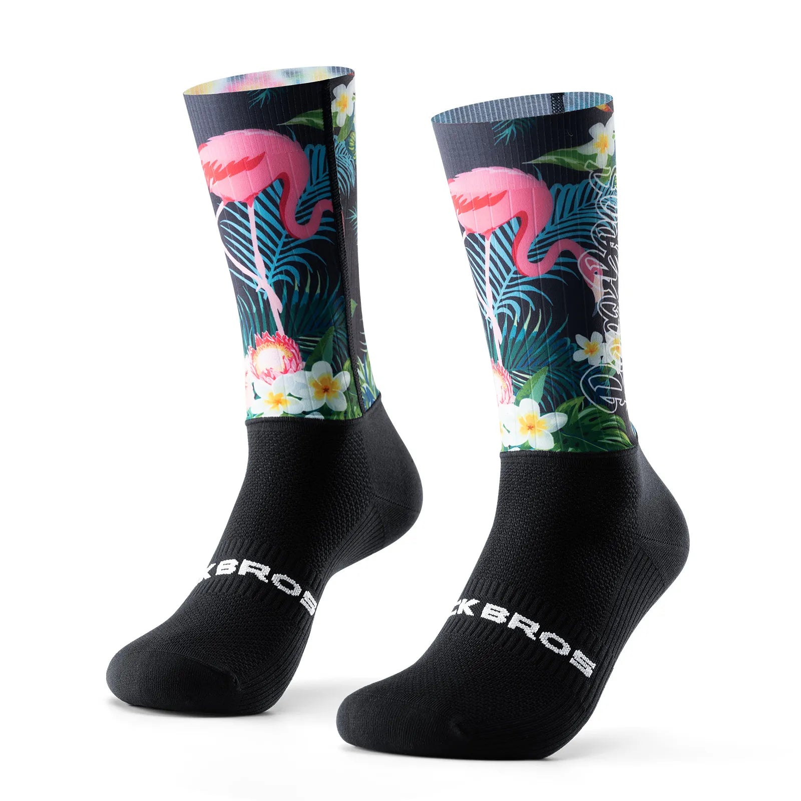 ROCKBROS Aero Compression Cycling Socks with Performance Fit and Aerodynamic Ribbed Texture.
#color_black