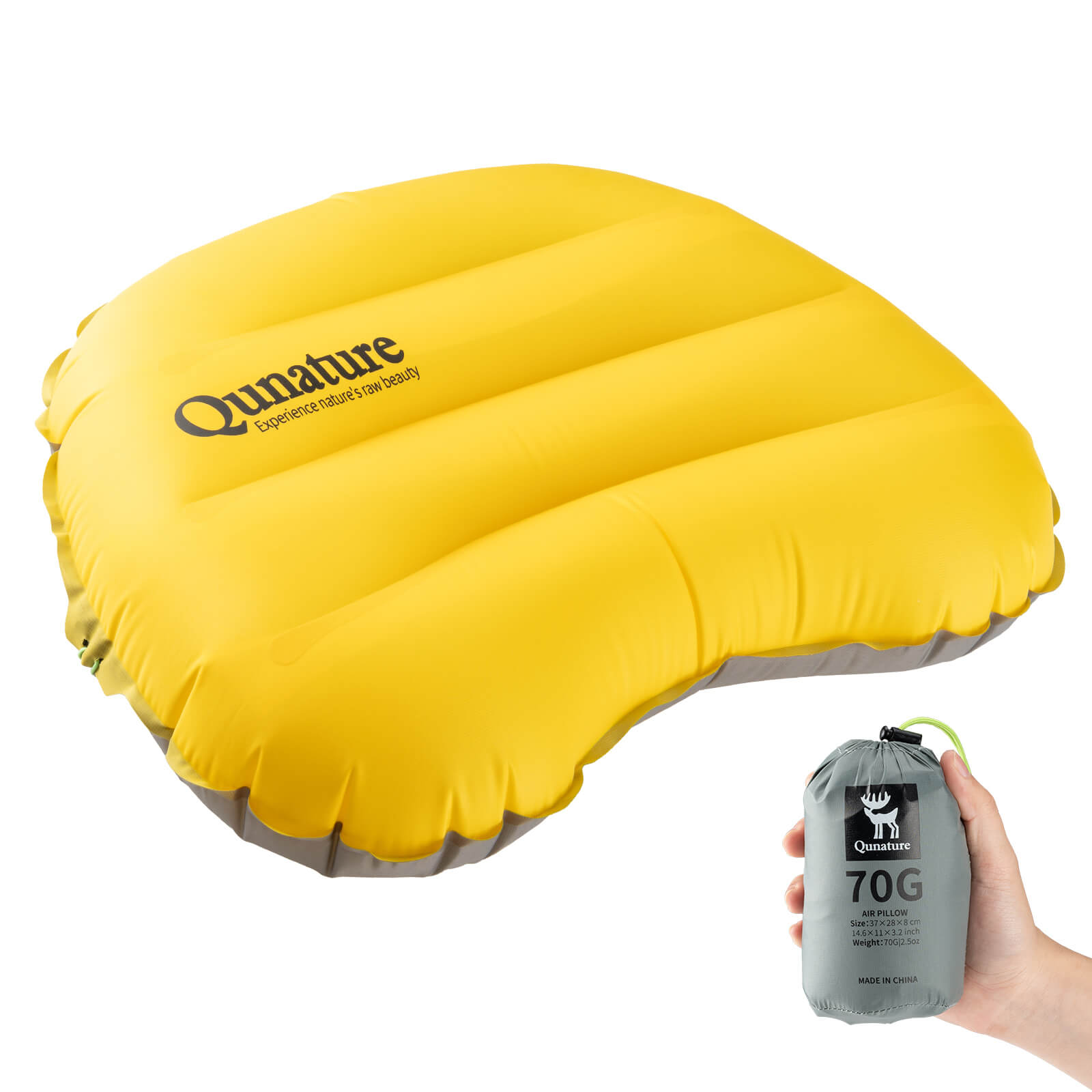 rockbros portable camping pillow for outdoor adventures
#color_yellow