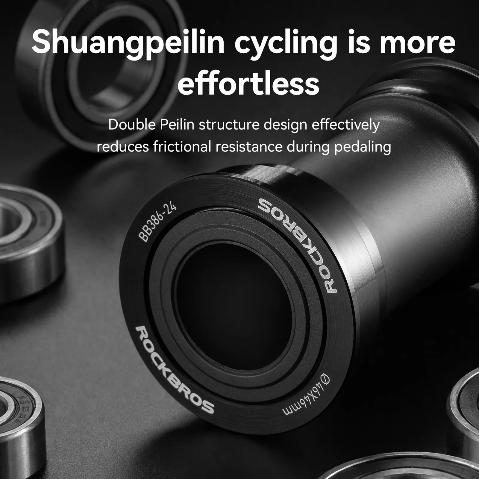 ROCKBROS Aluminium Alloy Bicycle Bottom Bracket with Sealed Bearings