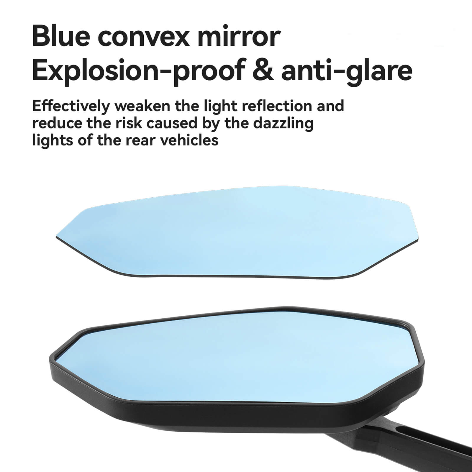 ROCKBROS anti-glare bike mirror for safer cycling visibility.
#option_left