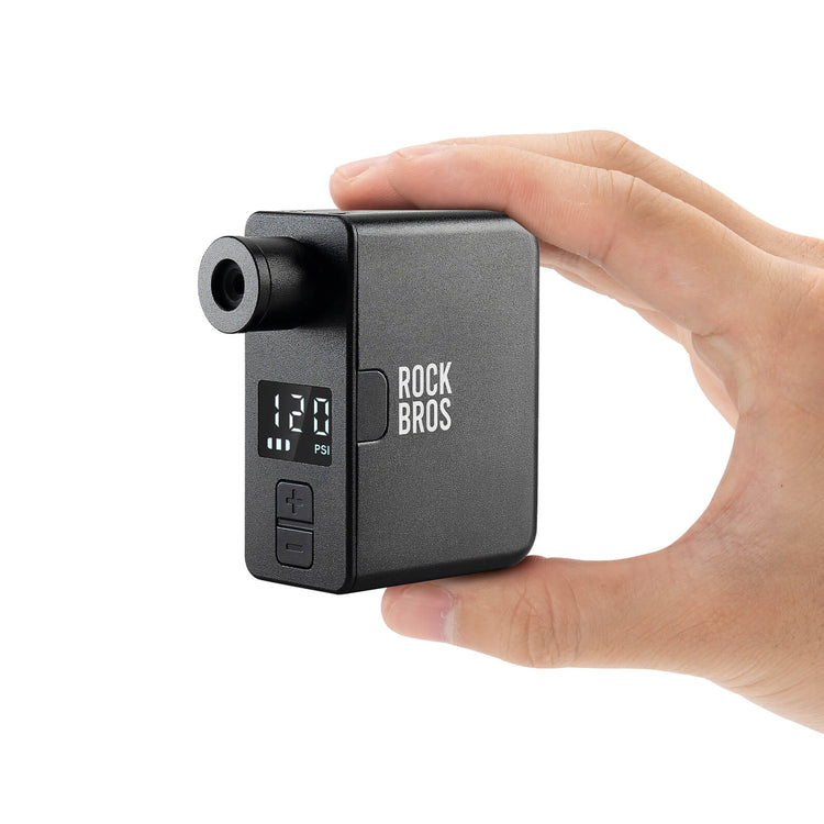 ROCKBROS AS1 Pro Compact Electric Bike Pump with LED Display for On-the-Go Inflation