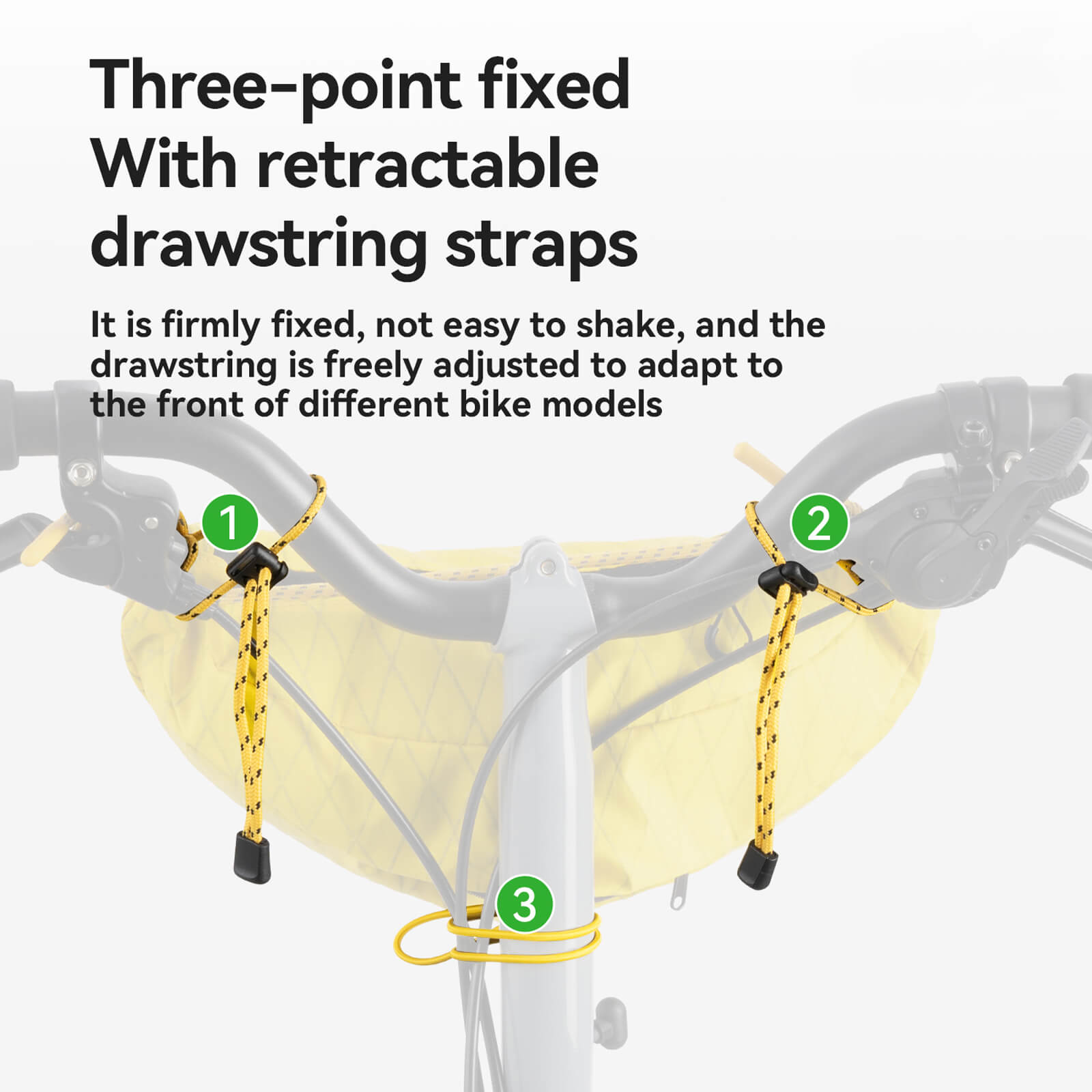 ROCKBROS 1.8L Banana Bike Handlebar Bag and Everyday Sling in Yellow.