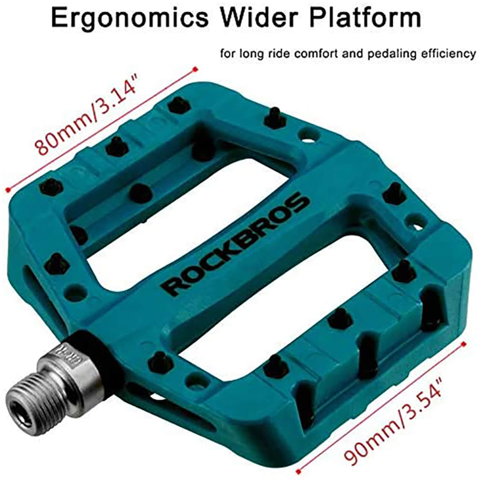 rockbros colorful bike pedals with anti-slip surface.
#color_blue