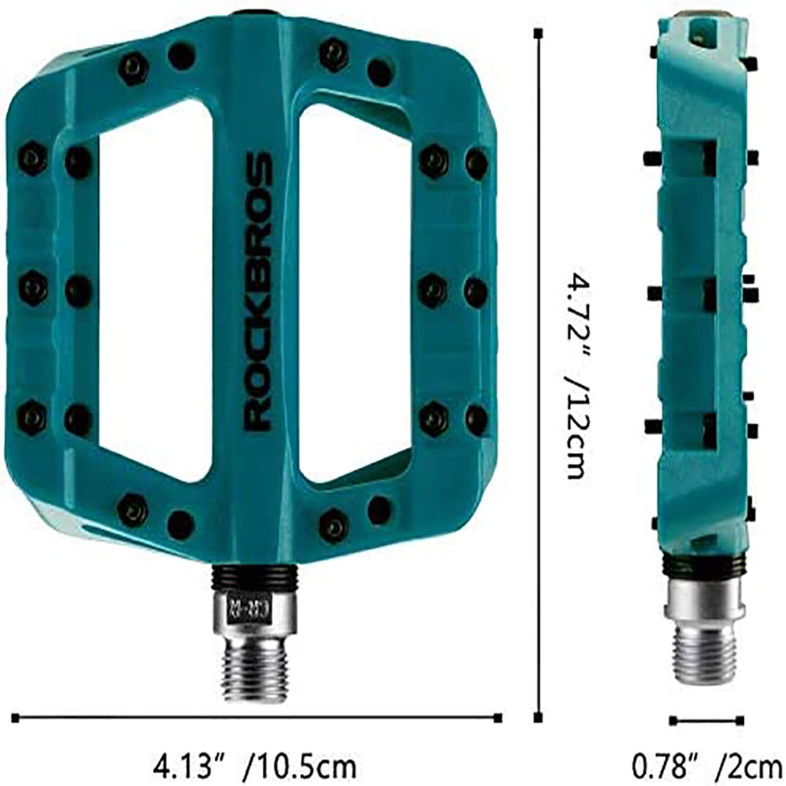 rockbros colorful bike pedals with anti-slip surface.
#color_blue
