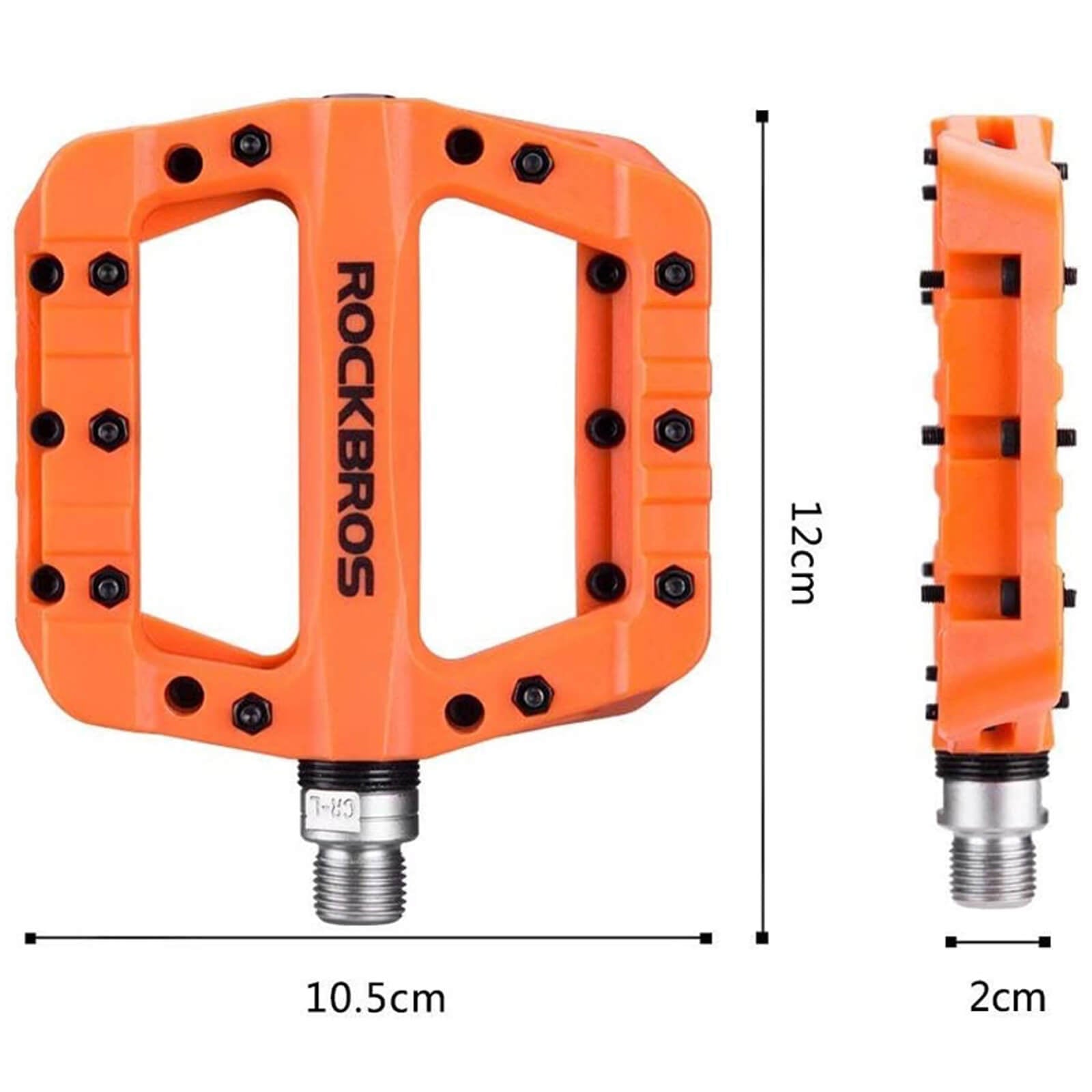 rockbros colorful bike pedals with anti-slip surface.
#color_orange