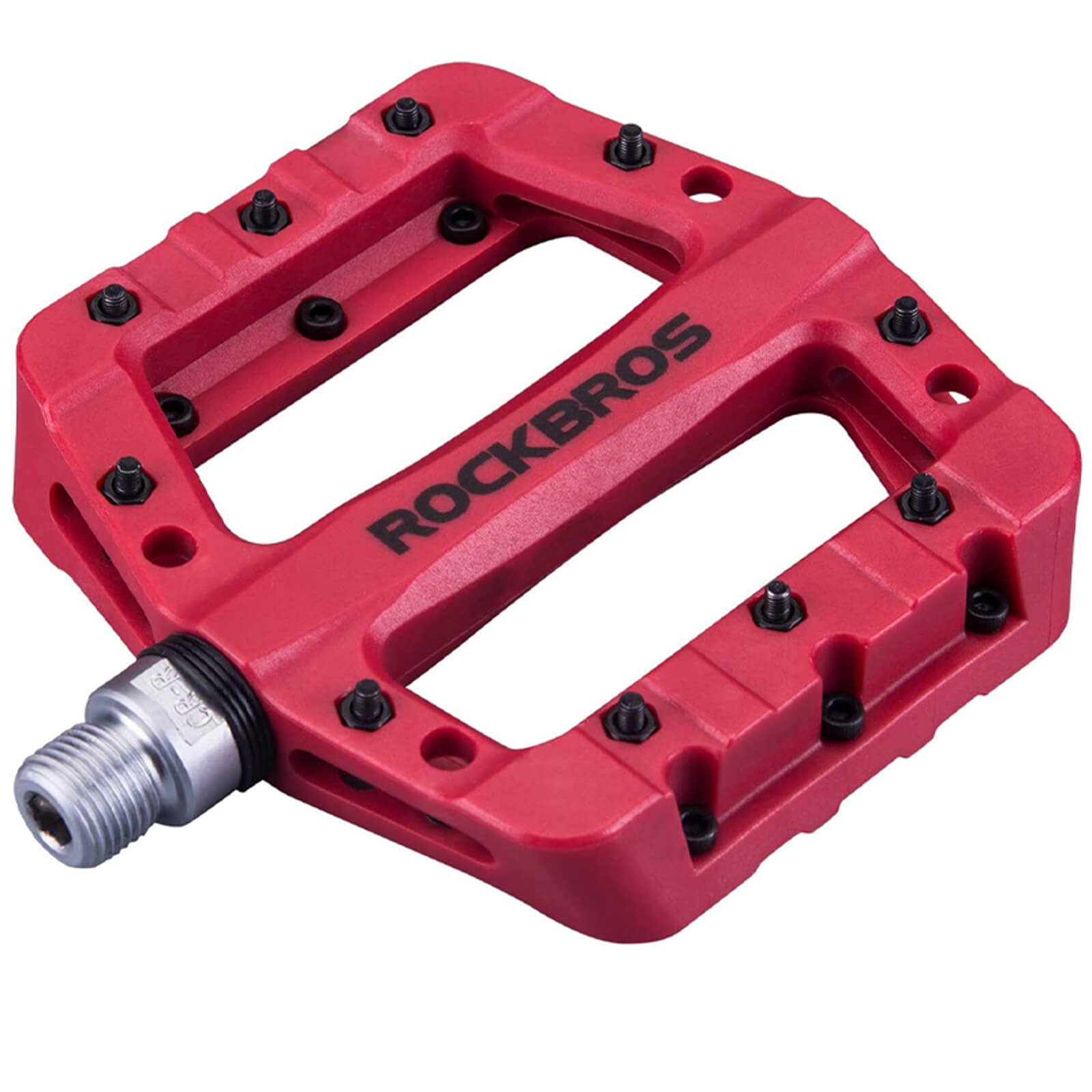 rockbros colorful bike pedals with anti-slip surface.
#color_red