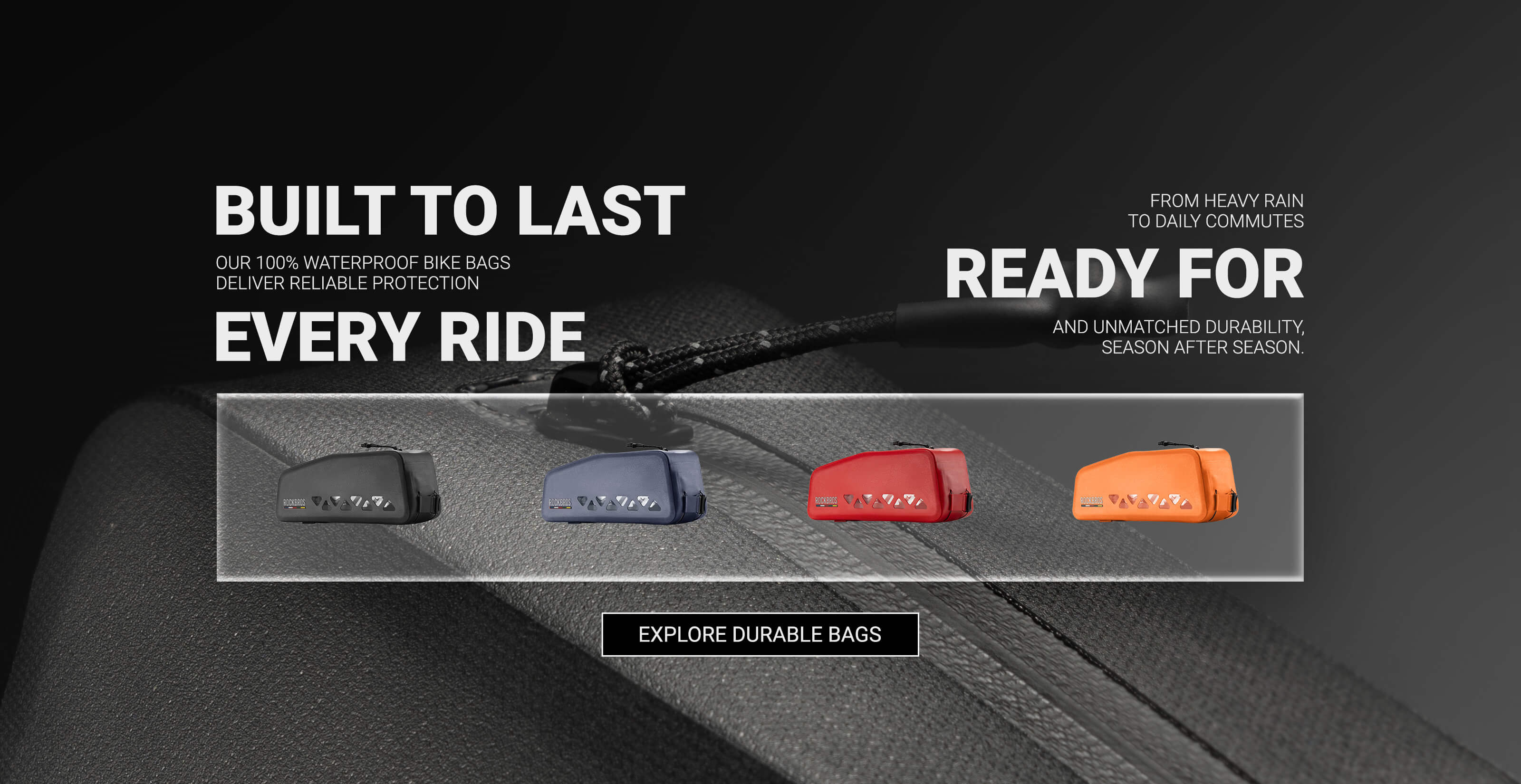 ROCKBROS waterproof bike bag for autumn cycling in Australia.