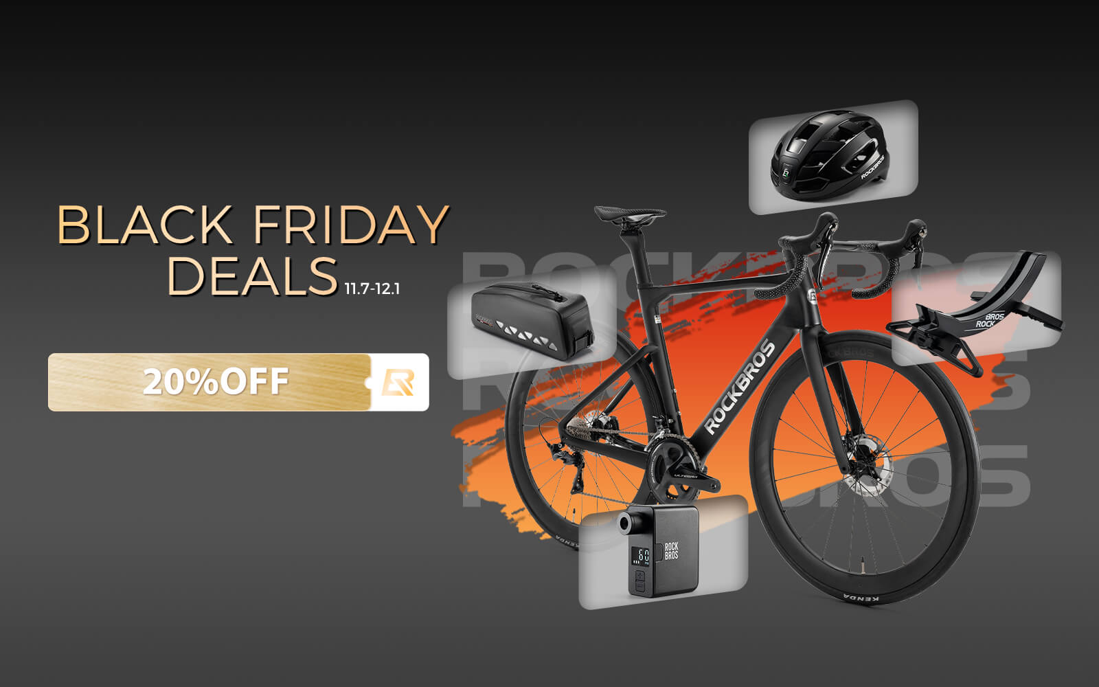 ROCKBROS Black Friday stacked deals – combine discounts, save more, and explore exclusive bundles this once-a-year event.