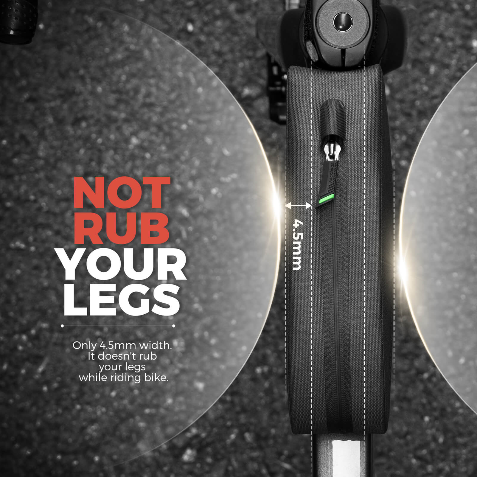 ROCKBROS waterproof cycling frame bag for outdoor biking.
#size_M (1.6L)