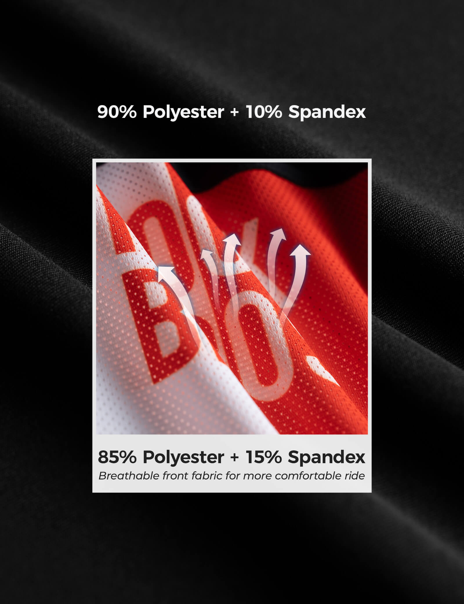 ROCKBROS breathable colourblock cycling jersey for summer road cycling.