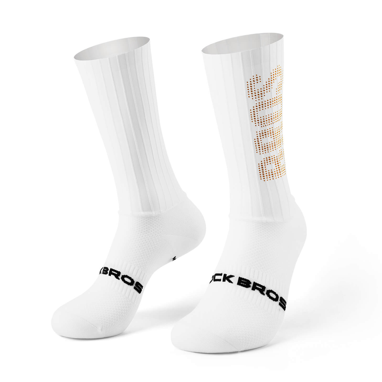 rockbros breathable knee-high compression socks for running and training.
#color_gold