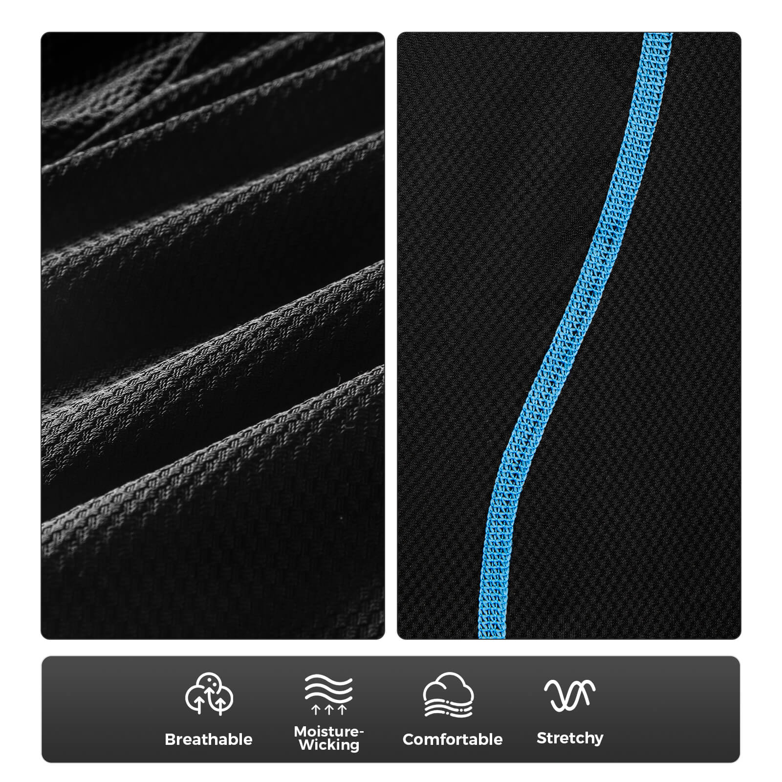 rockbros breathable padded cycling underwear for men anti-chafing liner shorts.