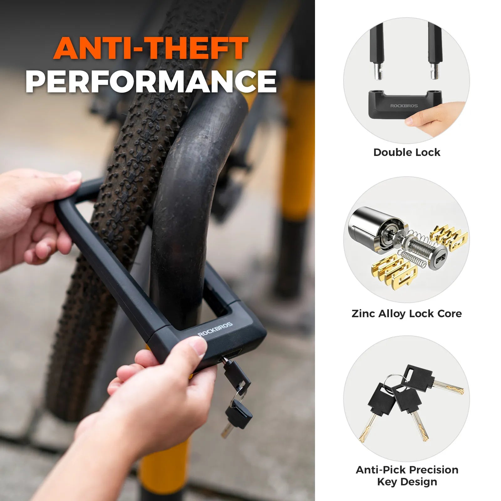 ROCKBROS C-Shape Mini Bike Bell in black, hidden bicycle bell for 22.2mm handlebars.
#color_black