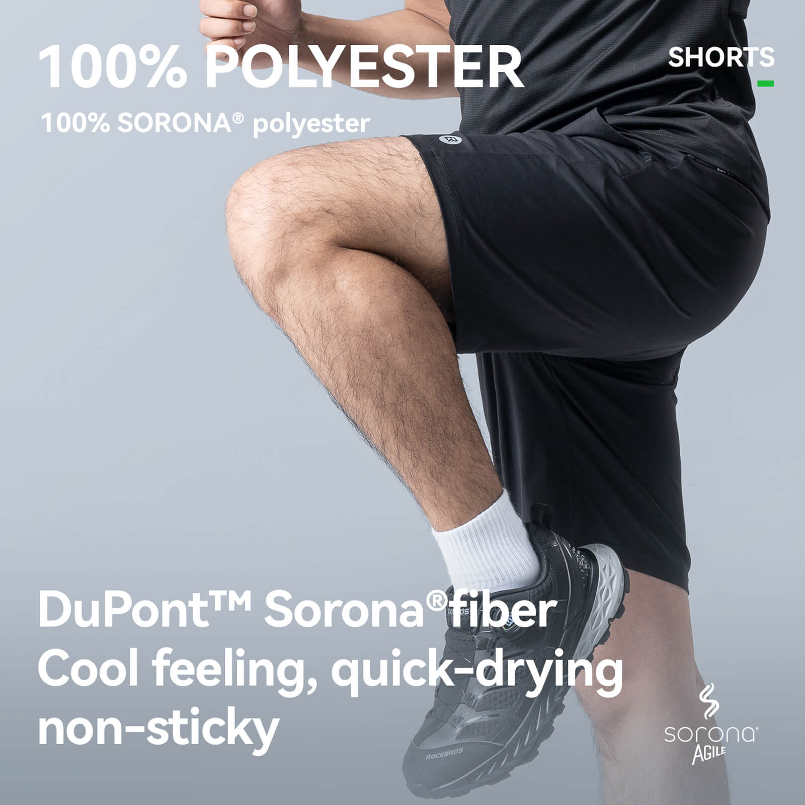 Urban lifestyle scene wearing ROCKBROS Cityride commuter cycling shorts.