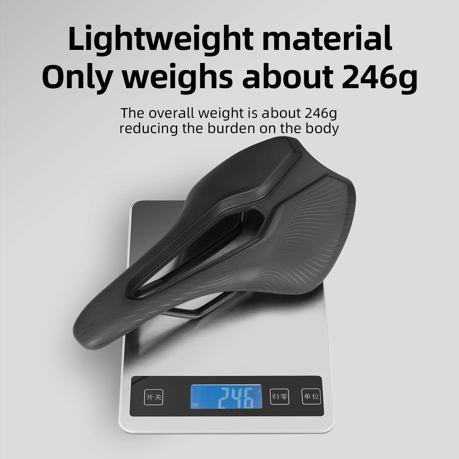 ROCKBROS ergonomic sport saddle tail light compatible for cycling