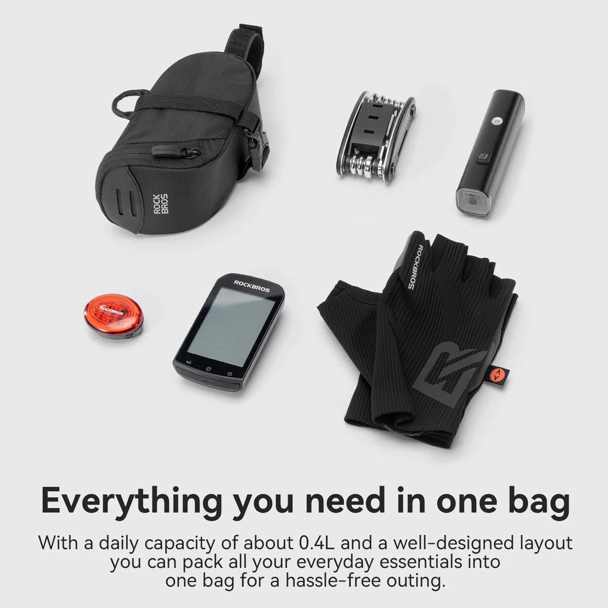 Compact Bike Saddle Bag 0.4L F007