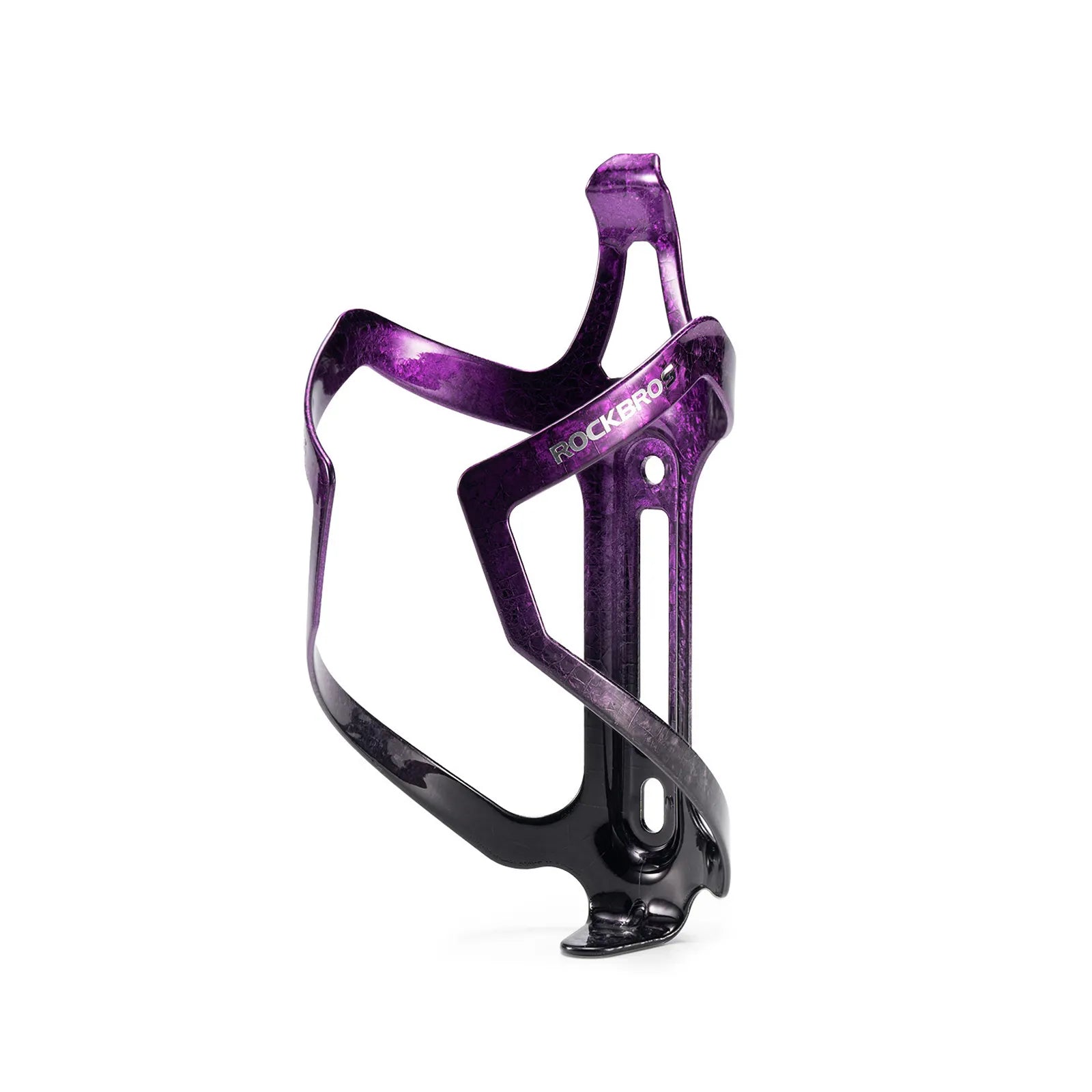 ROCKBROS CR-56 lightweight electroplated aluminium bike bottle cage in shiny metallic finish.
#color_purple