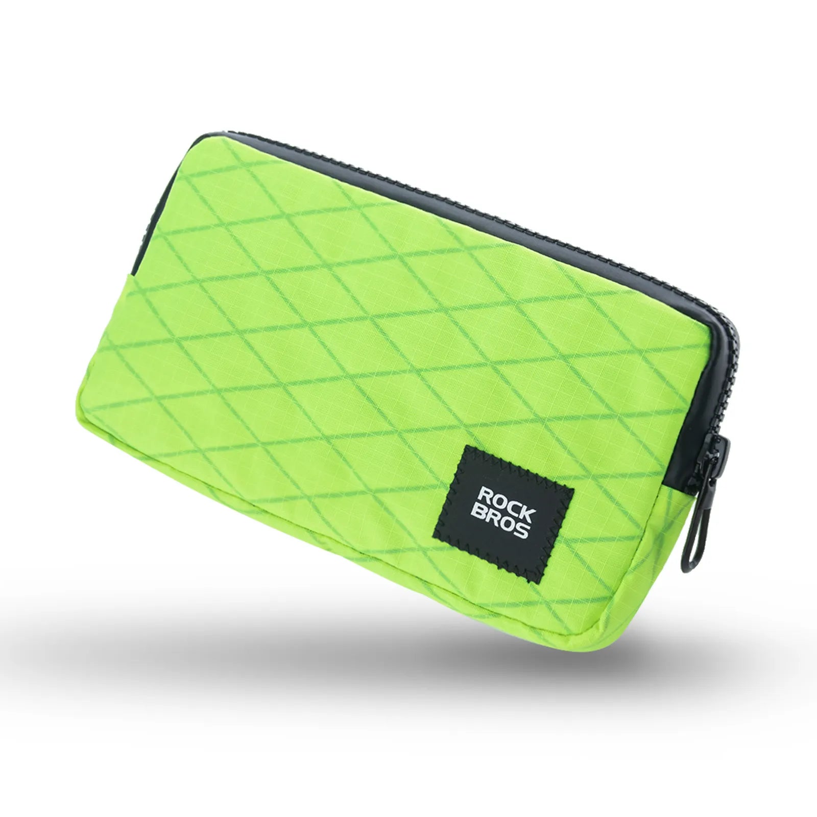 Rockbros 0.15L cycling essentials mini pouch in black, main front view.
#color_yellow