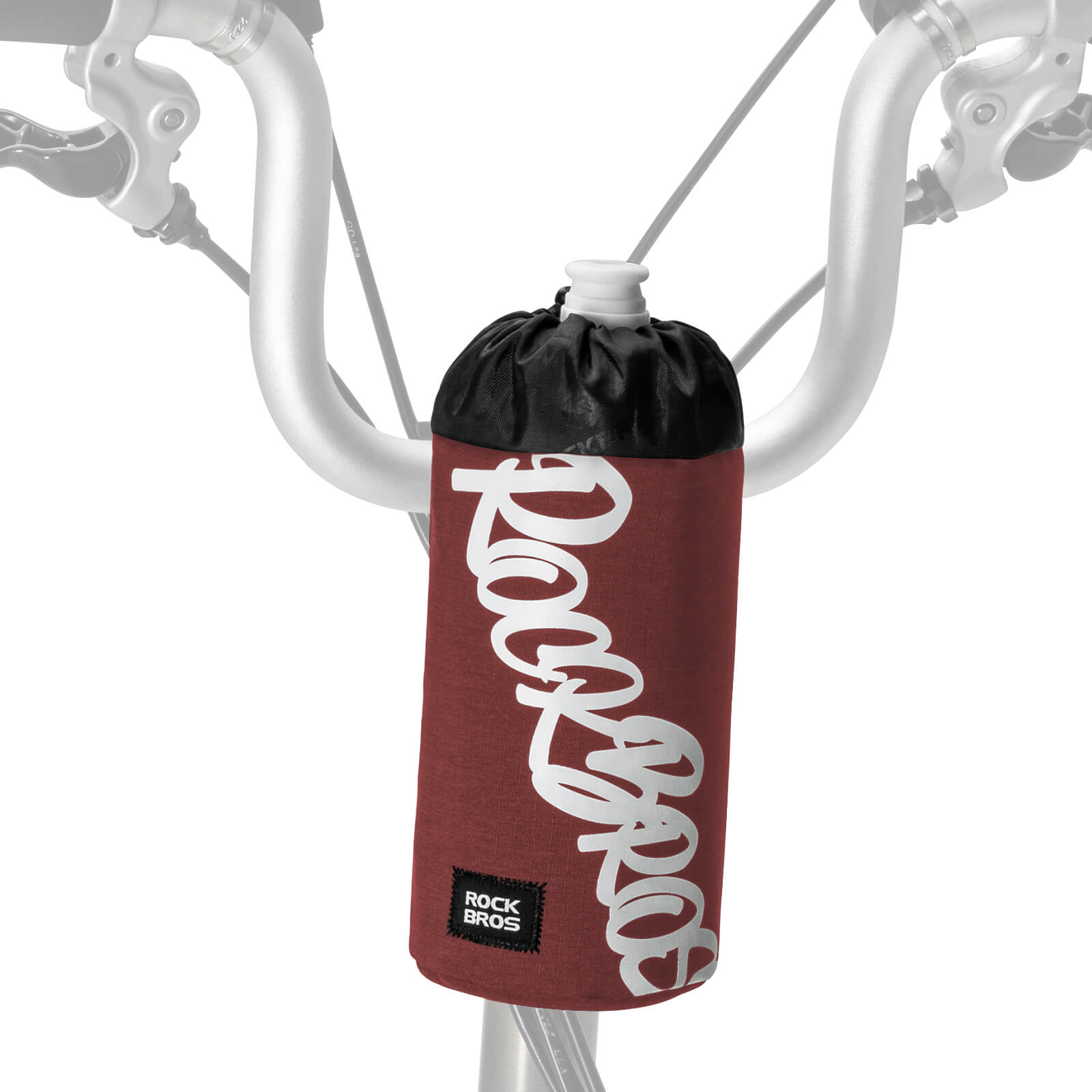 rockbros handlebar cycling bottle bag for urban and travel rides
#color_red