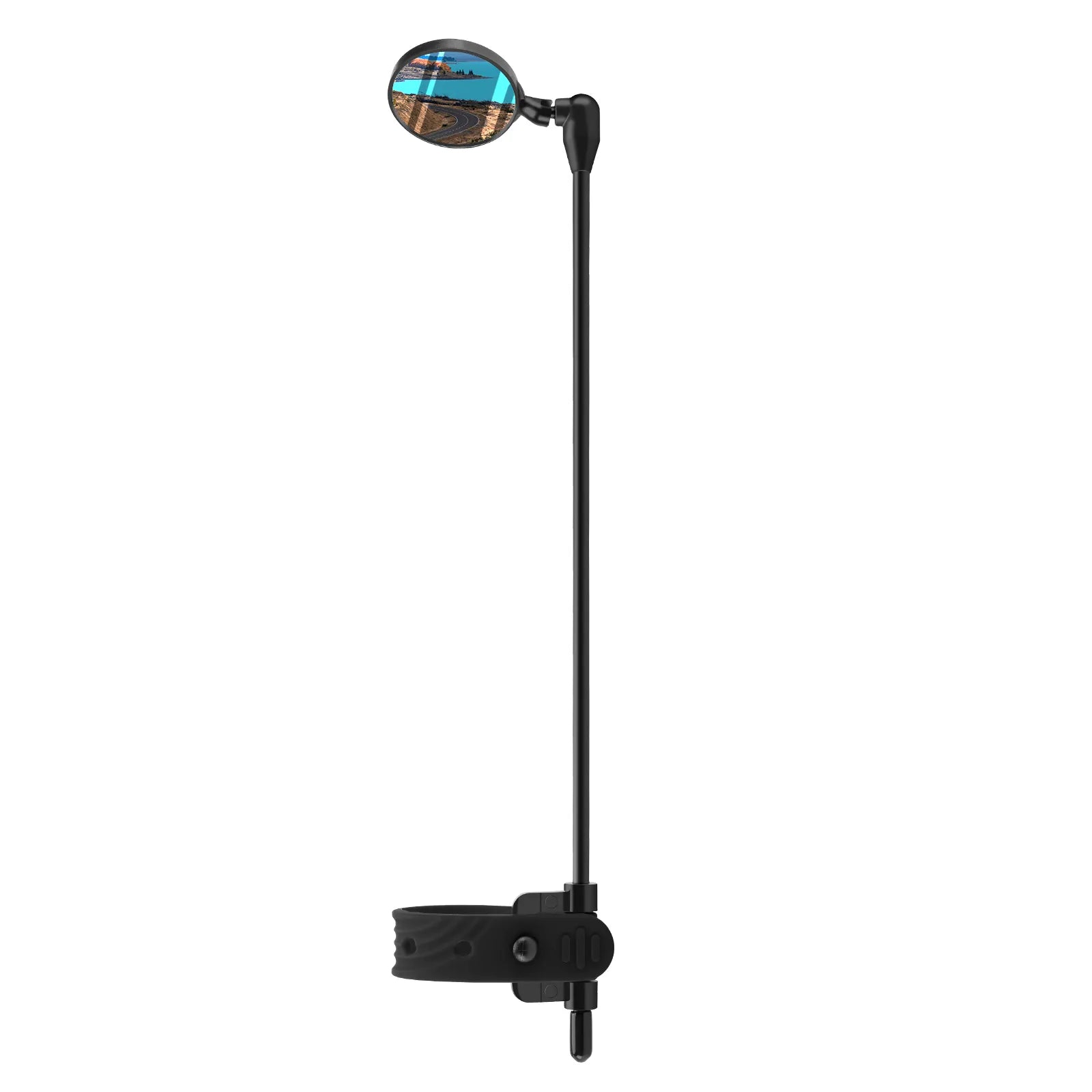 ROCKBROS cycling helmet rear view mirror with adjustable and extendable arm.
#color_black