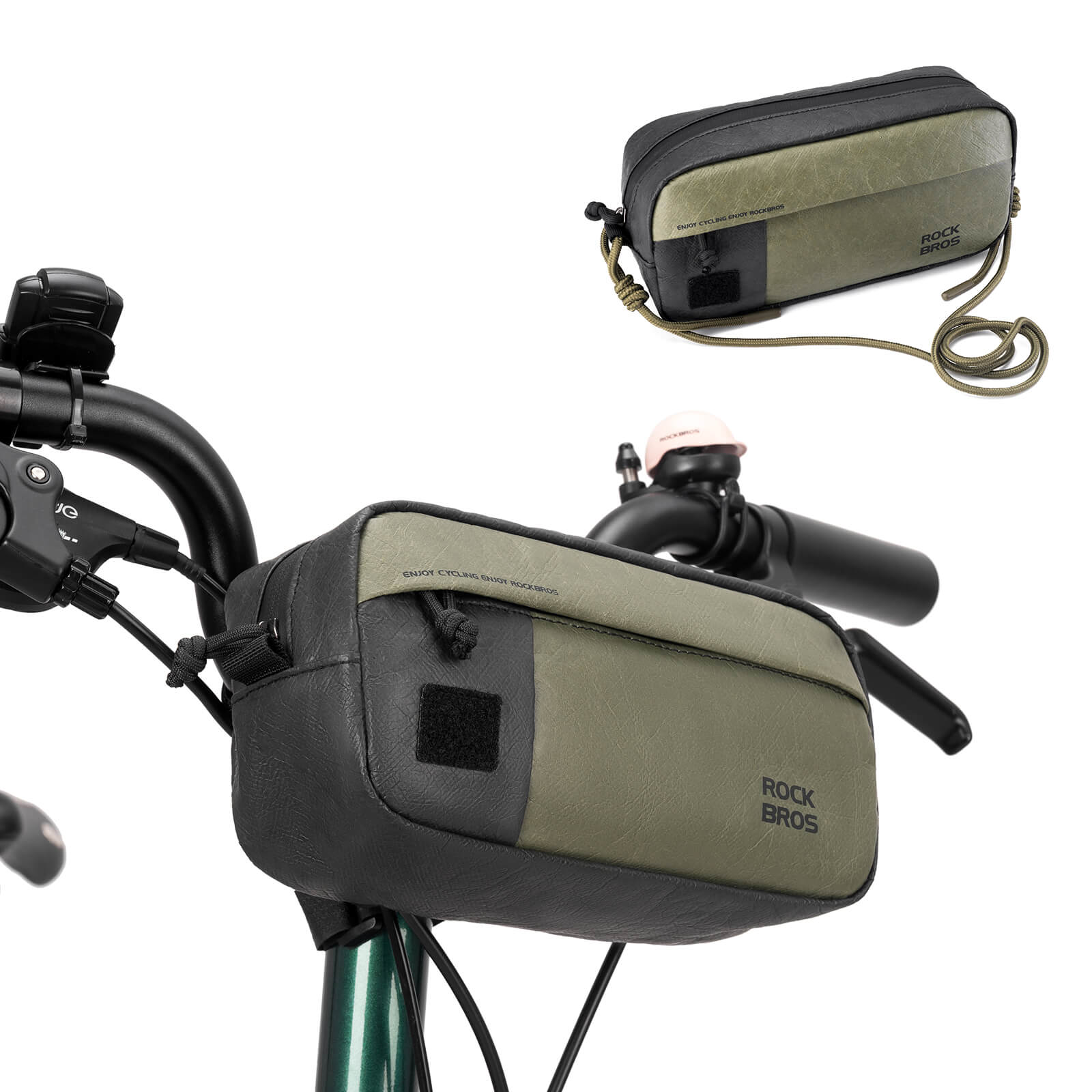 rockbros lightweight bike front bag made with Tyvek material