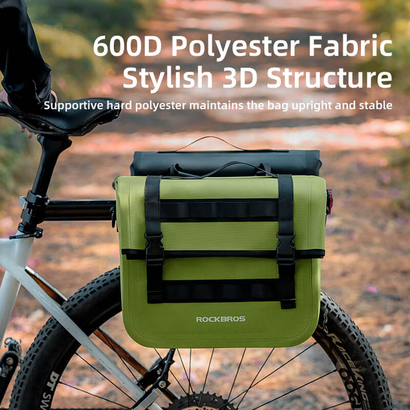 ROCKBROS Durable Bicycle Pannier for Long Distance Rides
#color_green