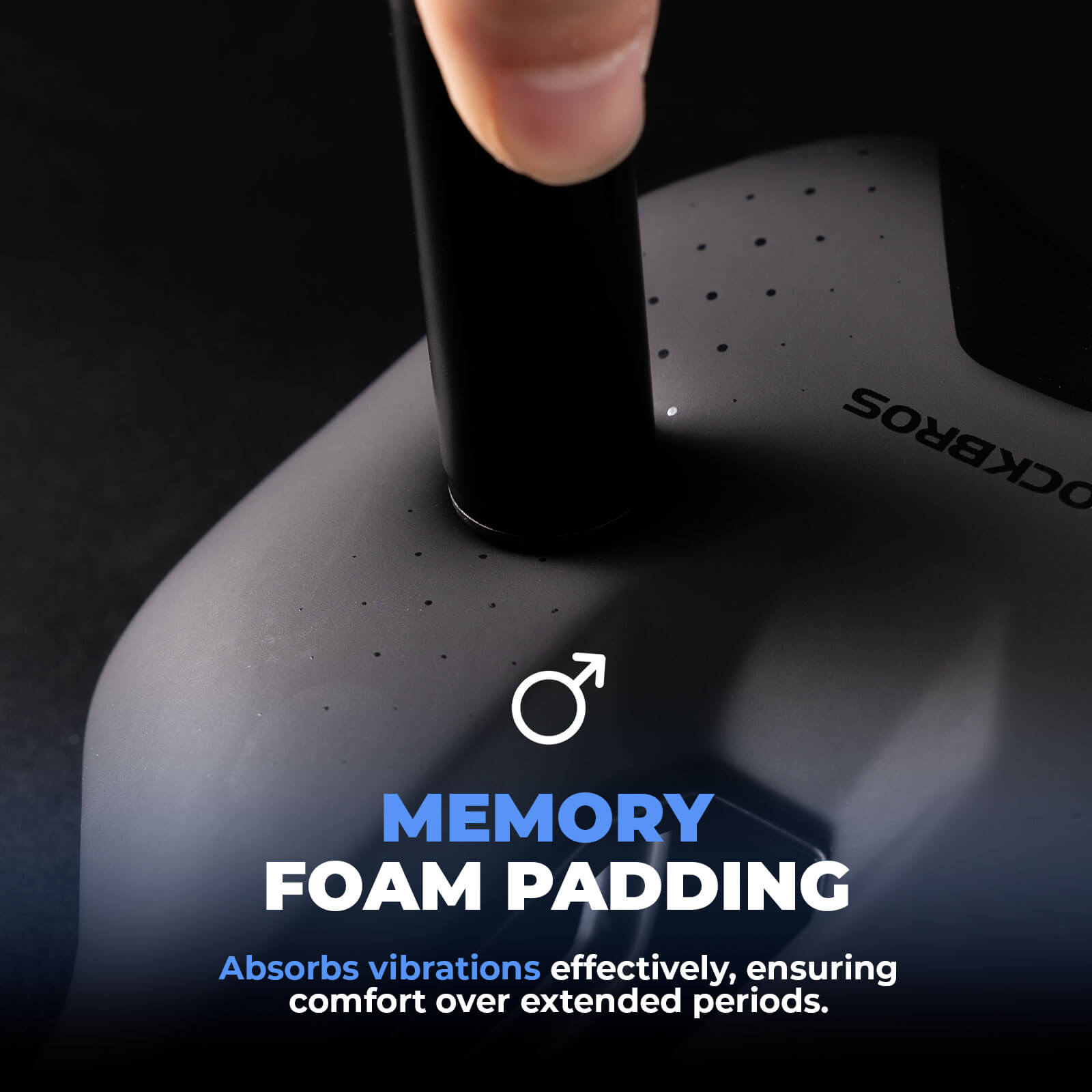 rockbros durable padded bike saddle soft tail light bracket ready for commuting and road cycling
#option_MAN