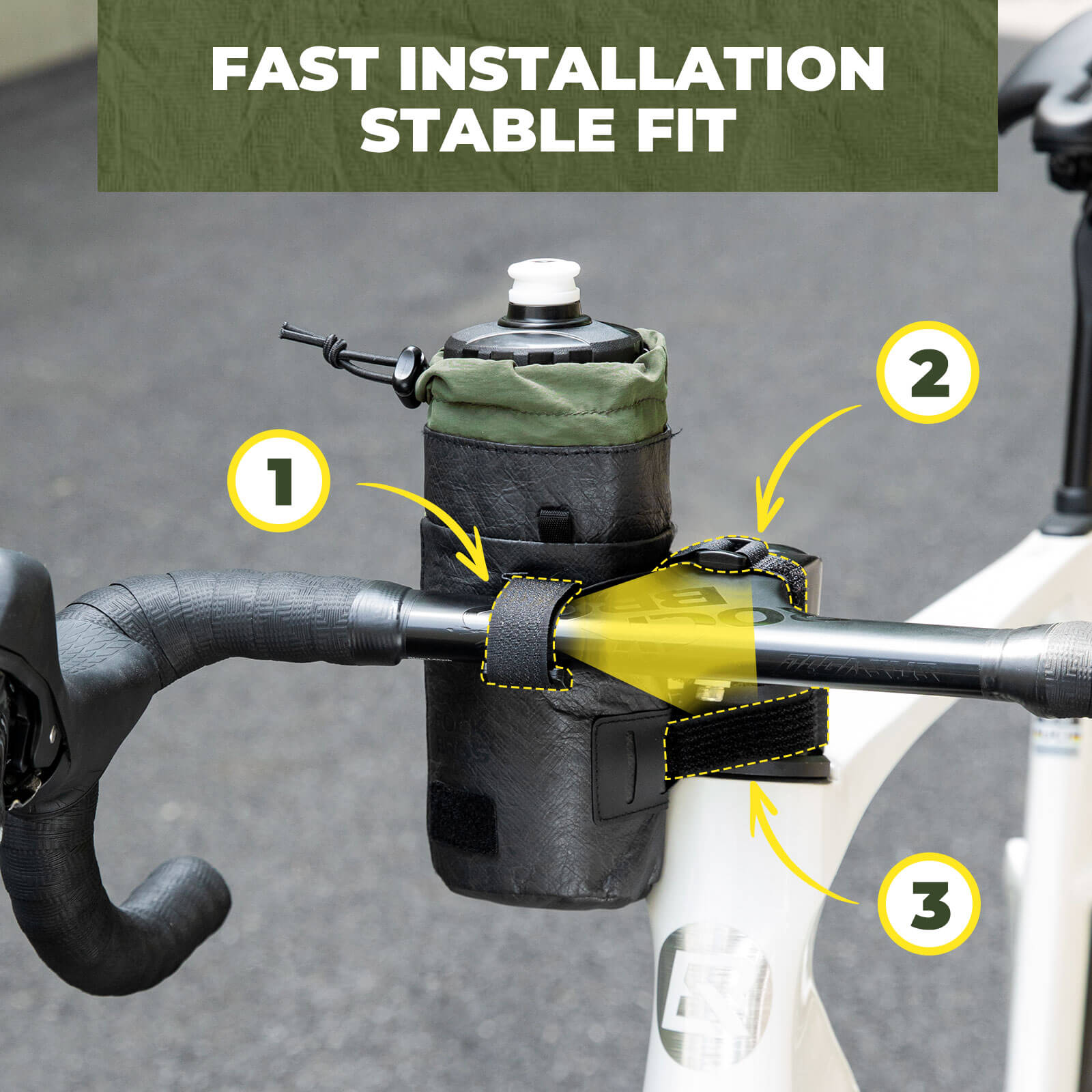 rockbros eco-friendly tyvek bottle holder for everyday use