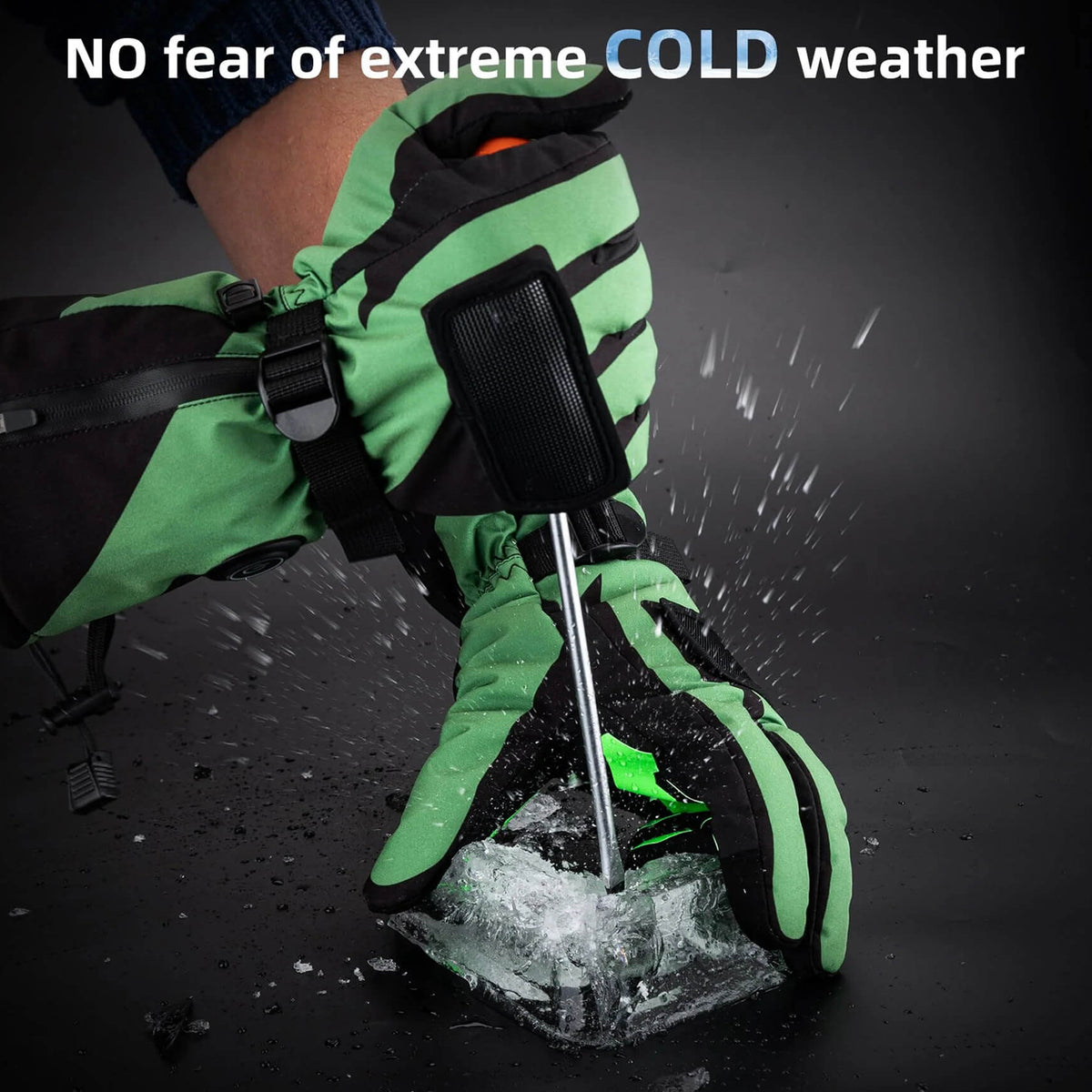 ROCKBROS Electric Heated Gloves for Men and Women, Rechargeable Winter Thermal Gloves