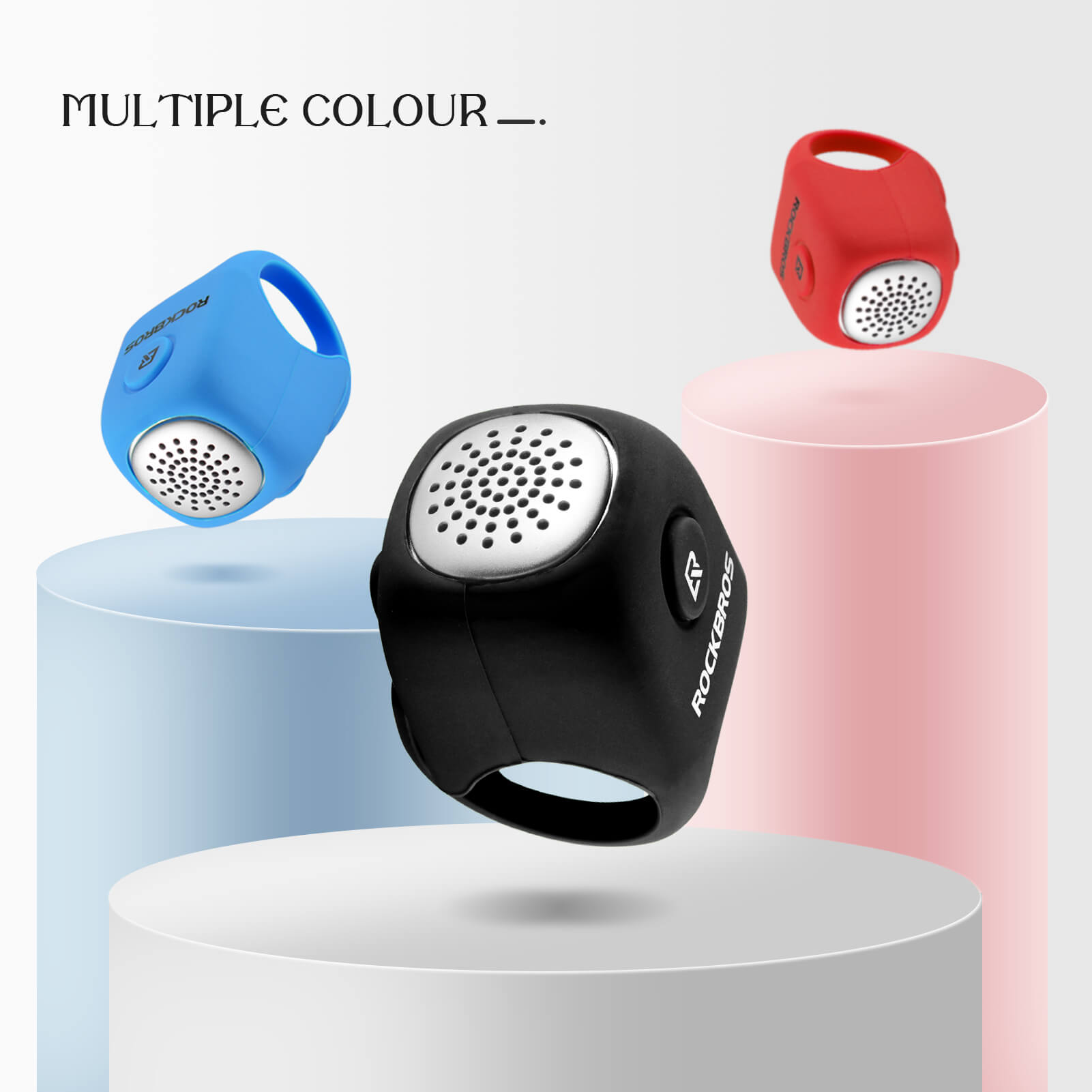 rockbros 90db electronic bike horn for cycling safety.
#color_black