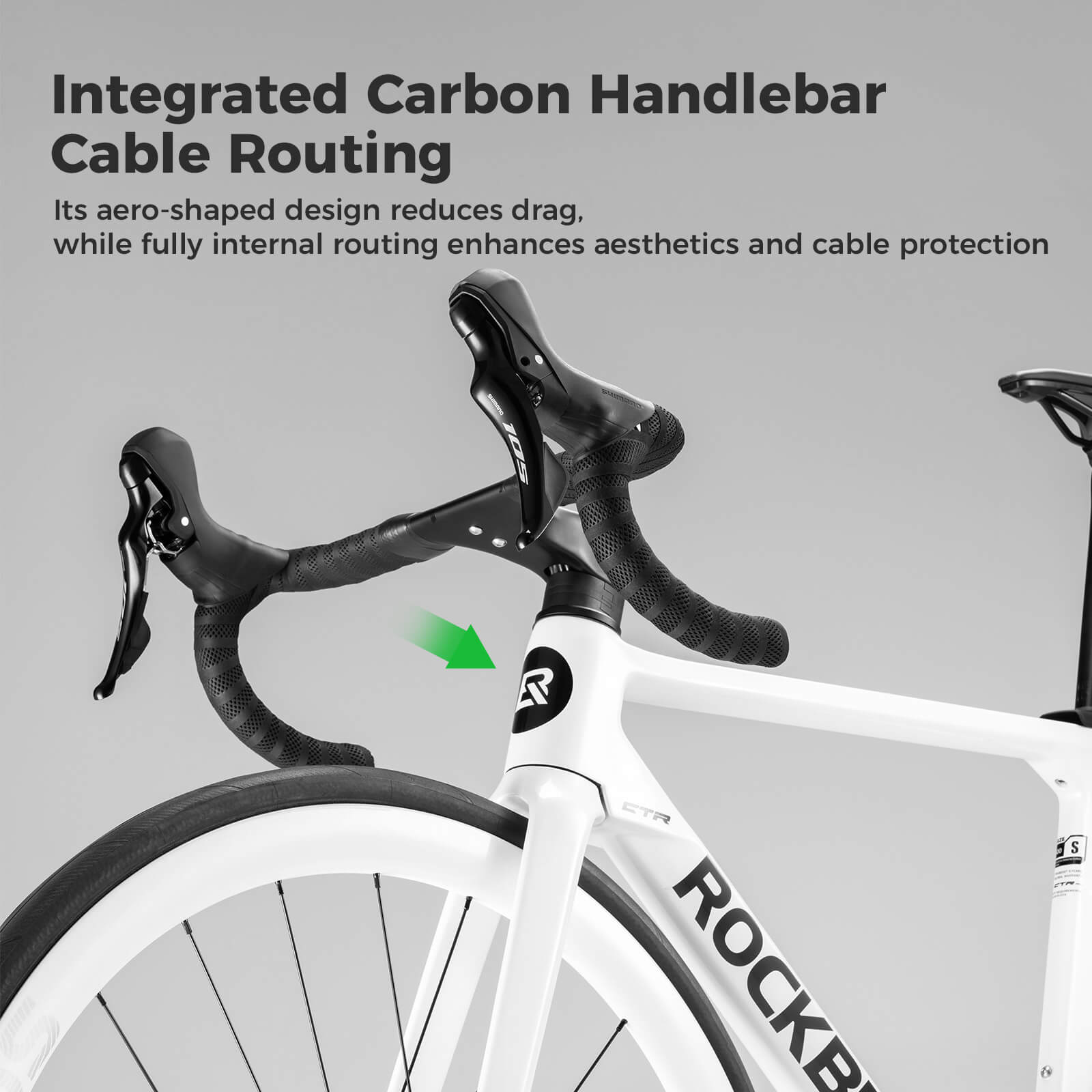 rockbros FlowRide CTR 3.0 carbon road bike for endurance and racing
#color_black