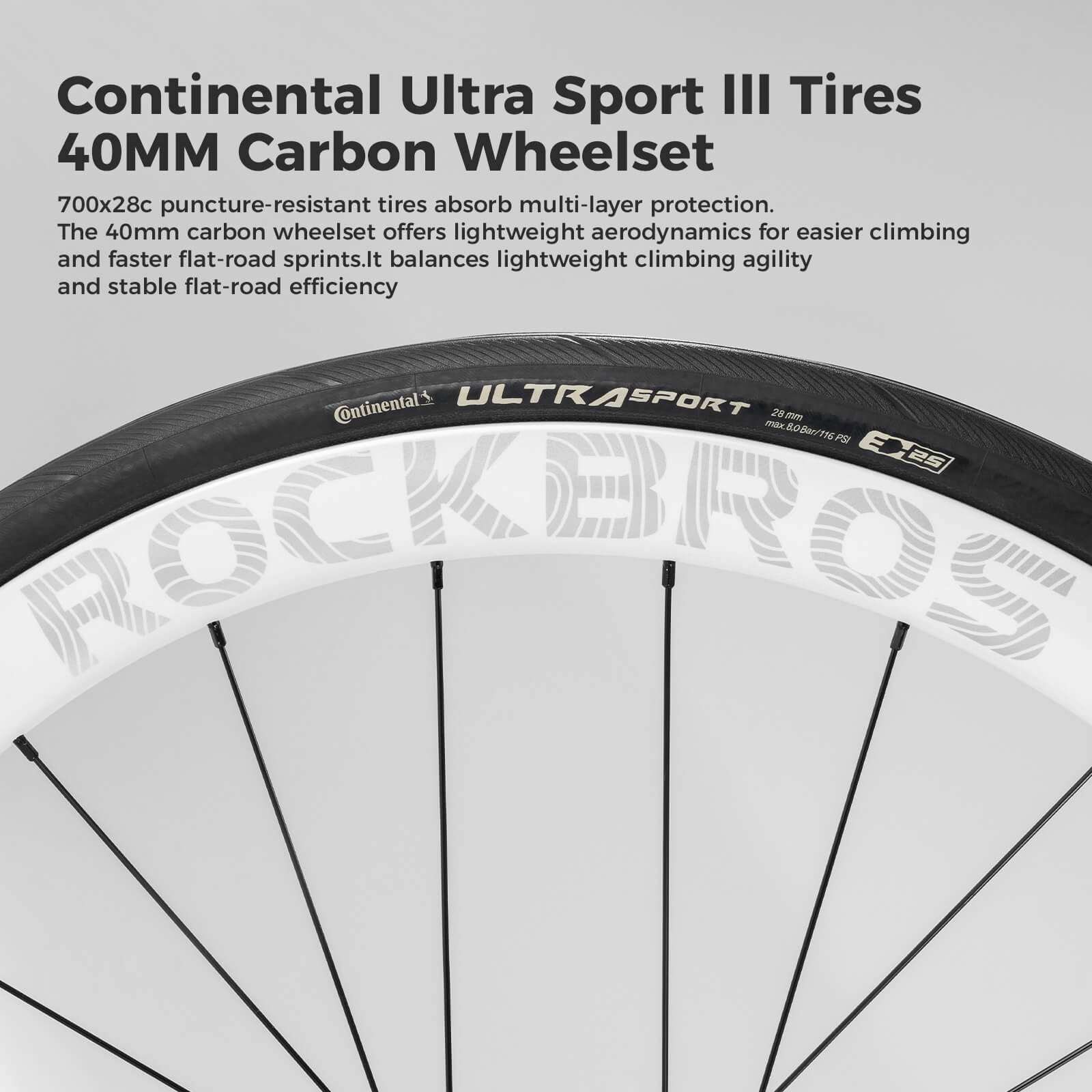 rockbros FlowRide CTR 3.0 carbon road bike for endurance and racing
#color_black