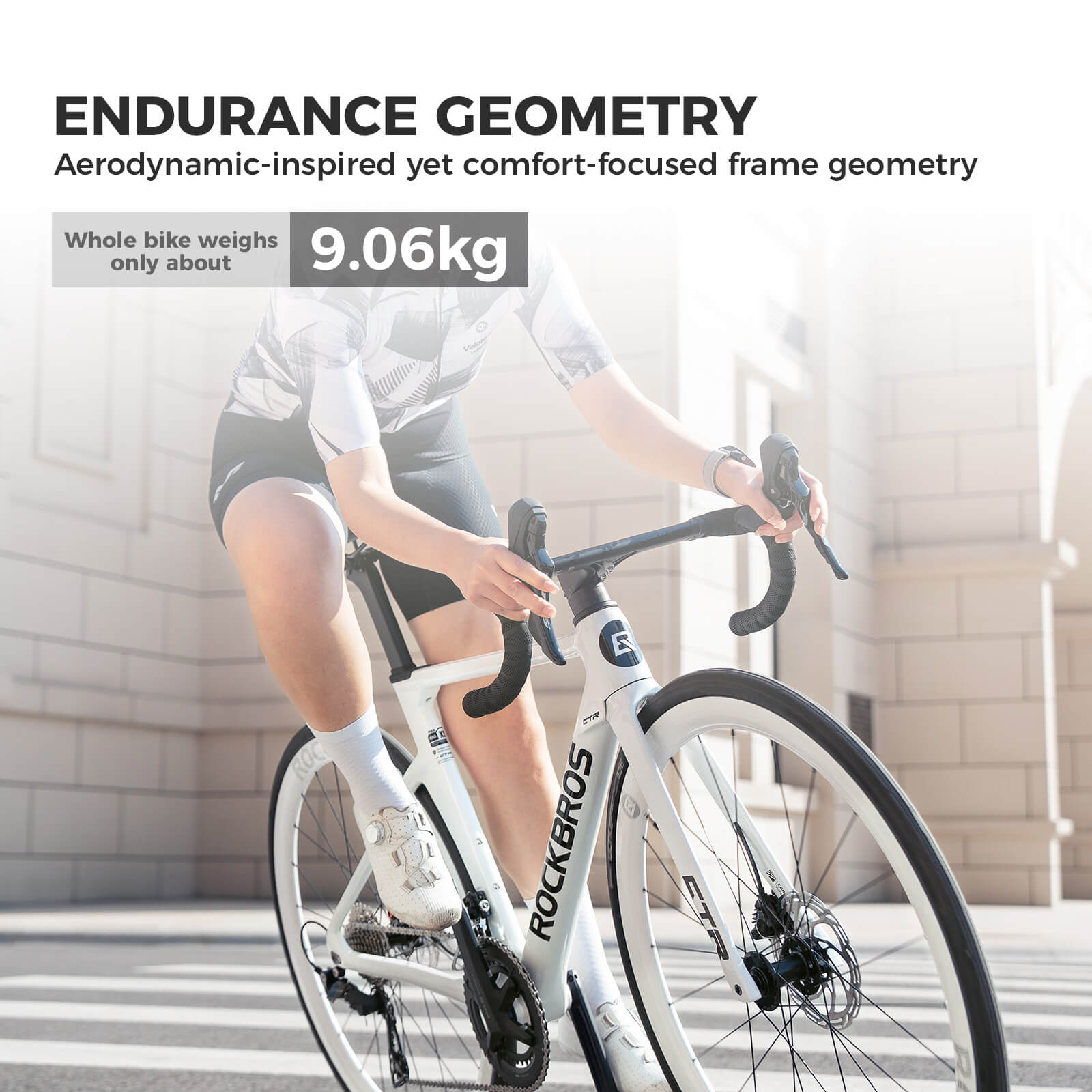 rockbros FlowRide CTR 3.0 carbon road bike for endurance and racing
#color_army green