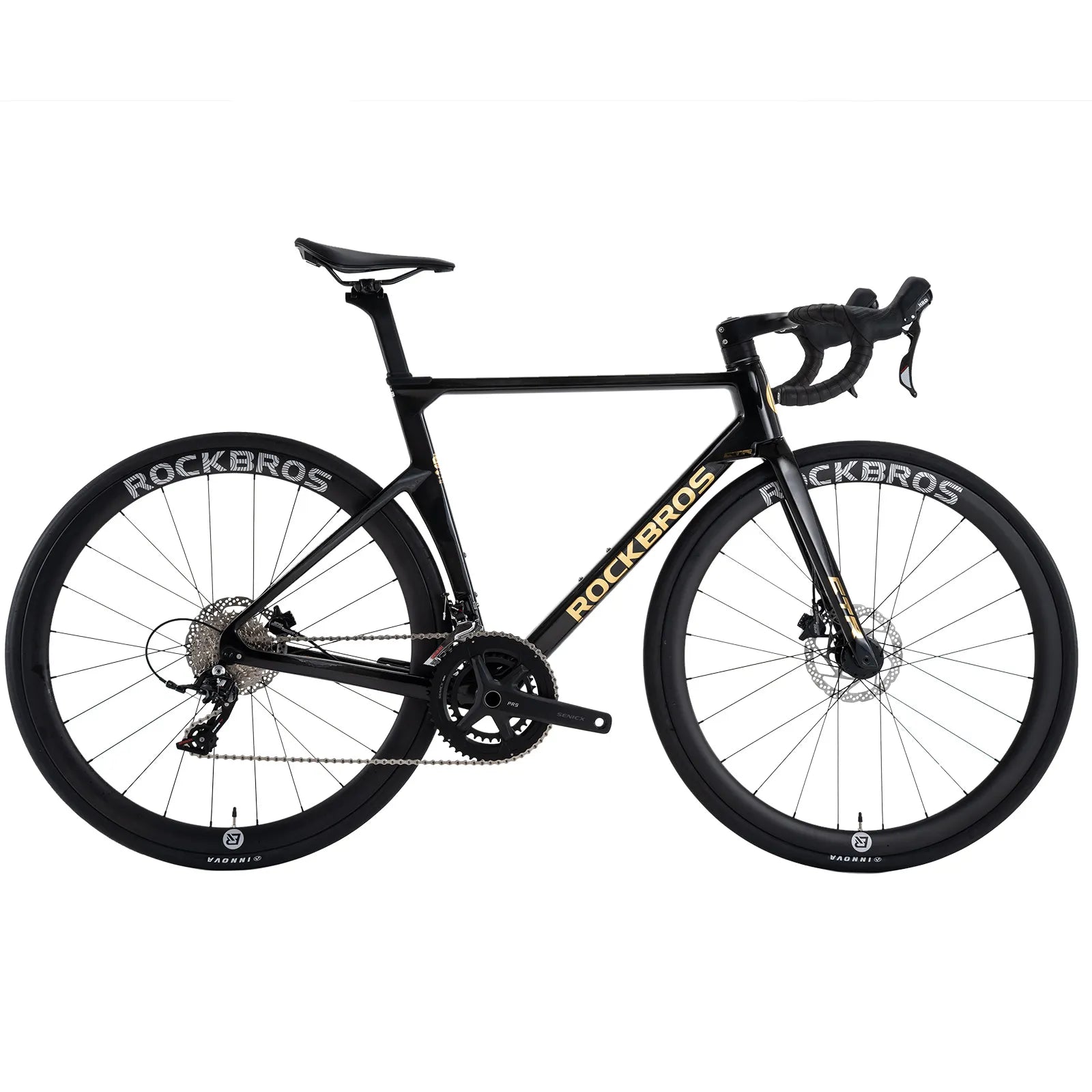 rockbros FlowRide CTR 3.0 carbon road bike for endurance and racing
#color_Obsidian Black
