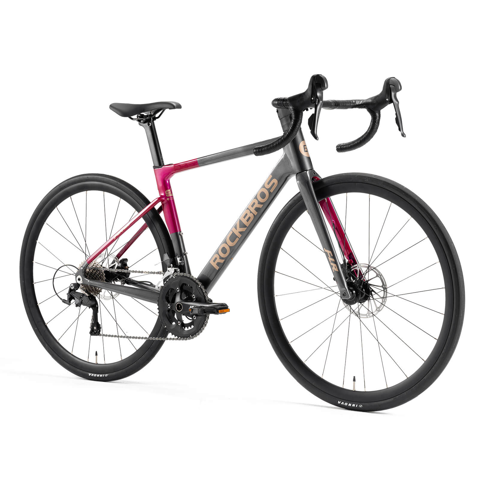 rockbros 700C road bike FLR-W3 durable and lightweight design
#color_Turbo Red