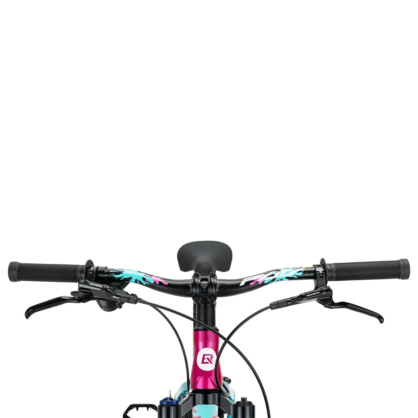 ROCKBROS FLY 24-inch youth mountain bike, equipped with Shimano 8-speed drivetrain.
#color_pink