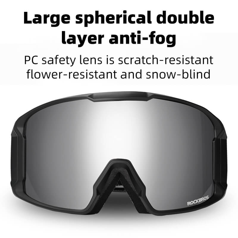 Anti fog ski goggles designed for clear vision in cold conditions