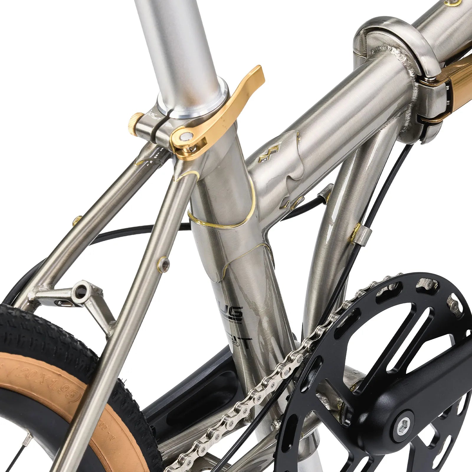 Rockbros Garvis 20 inch chromoly steel folding bike with 9-speed drivetrain.