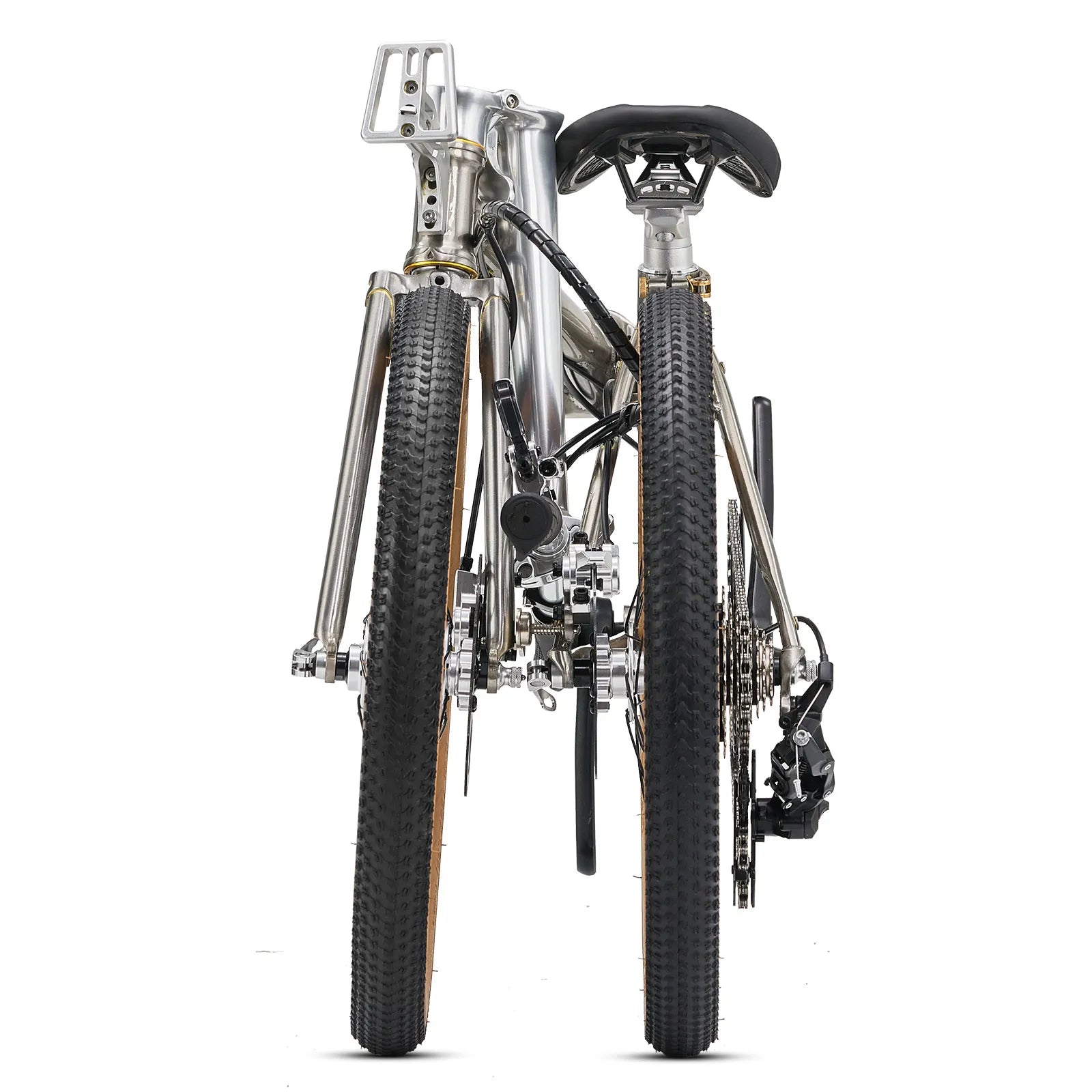 Rockbros Garvis 20 inch chromoly steel folding bike with 9-speed drivetrain.