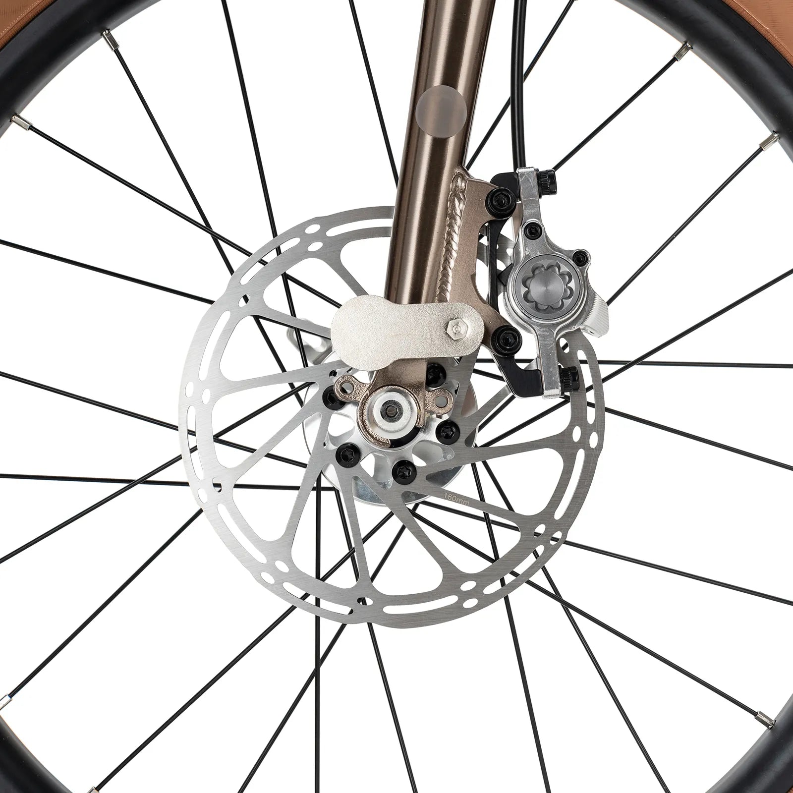 Rockbros Garvis 20 inch chromoly steel folding bike with 9-speed drivetrain.
#color_Matte Titanium