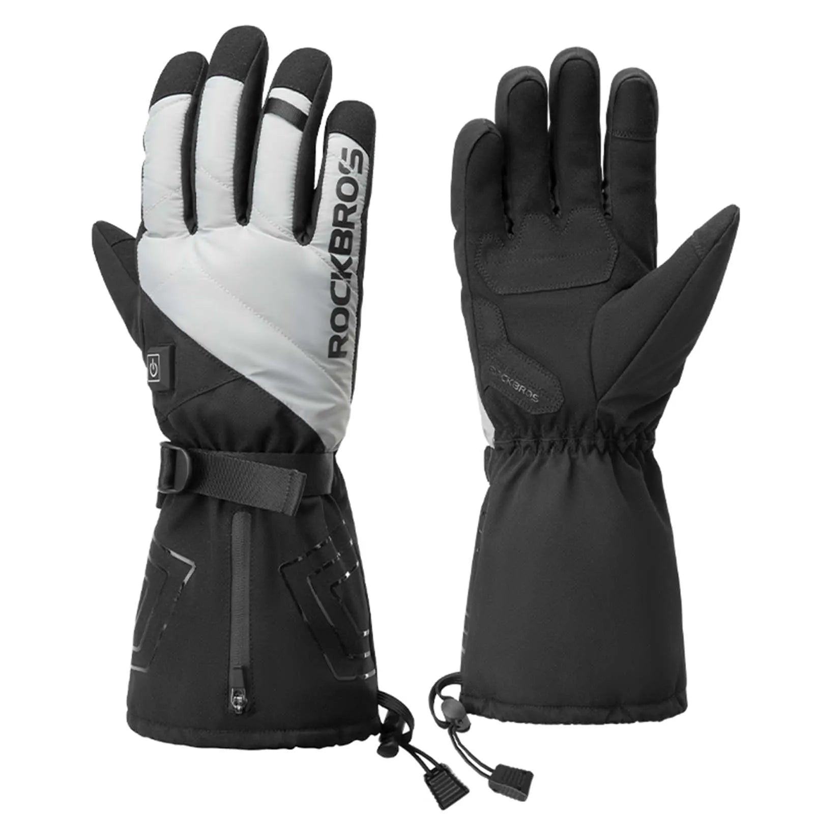 ROCKBROS Rechargeable Heated Gloves for Winter Commuting and Motorcycling.