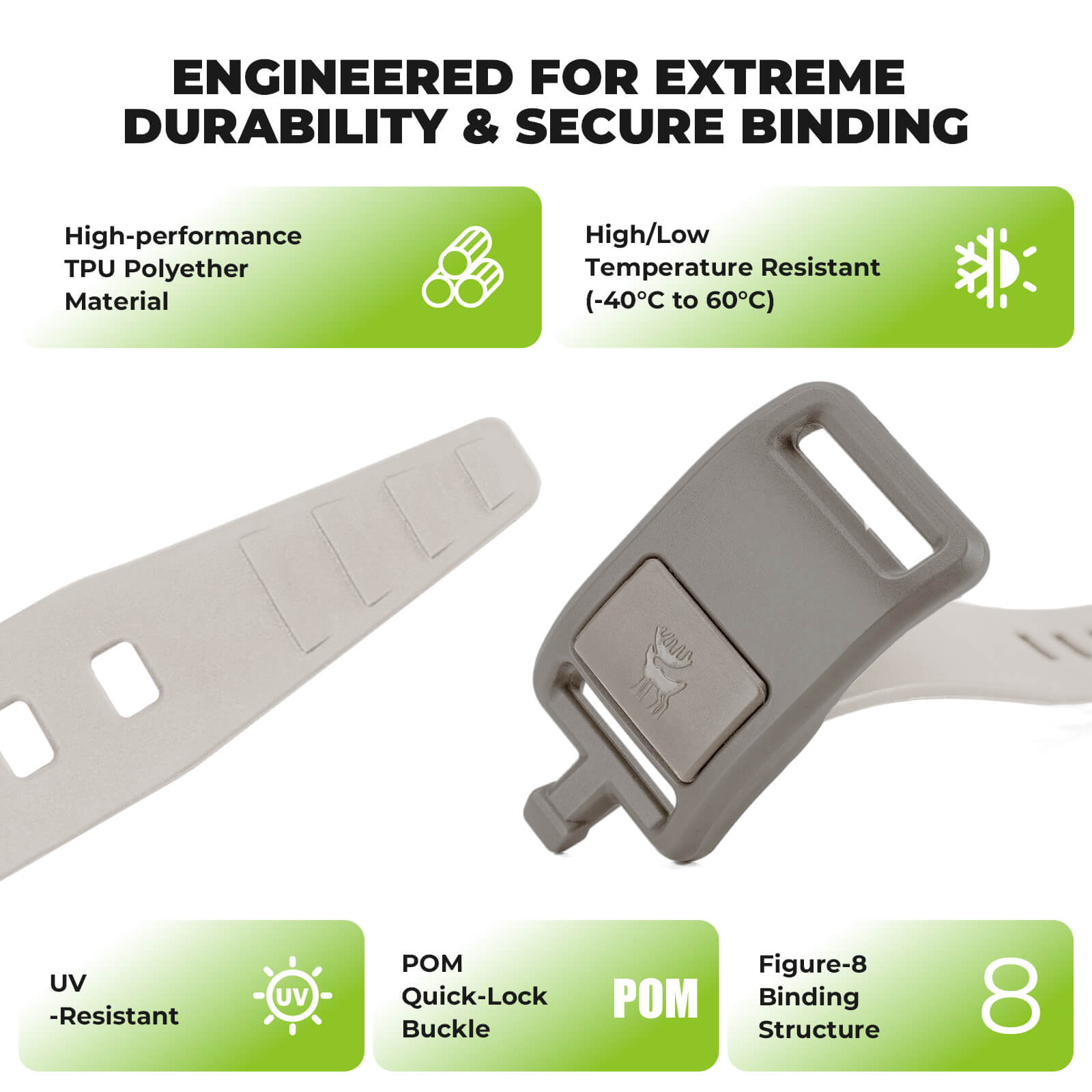 ROCKBROS heavy-duty utility gear straps 2-pack for secure bikepacking cargo.
#color_yellow