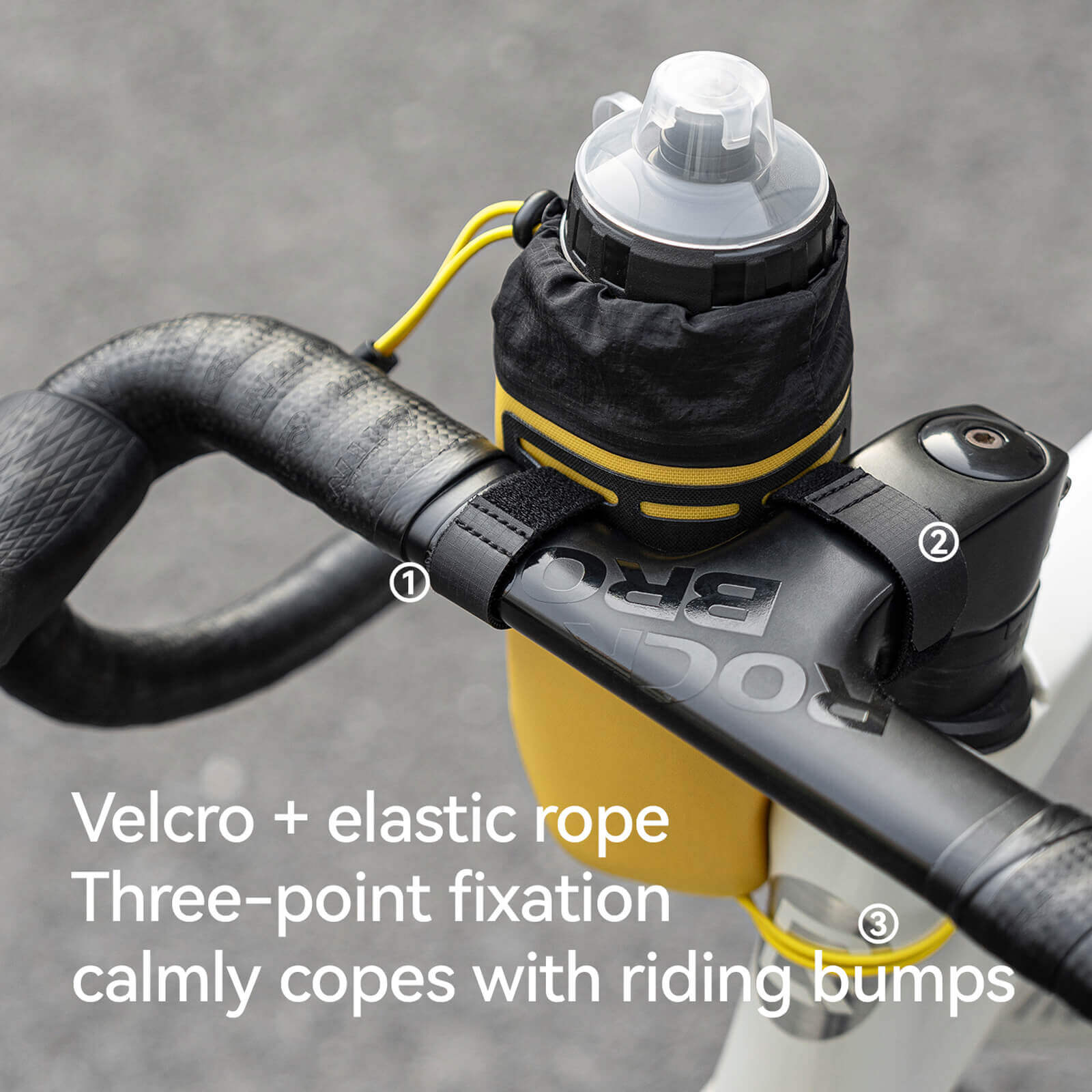 ROCKBROS 1L High-Visibility Waterproof Bike Bottle Bag with Drawstring Closure