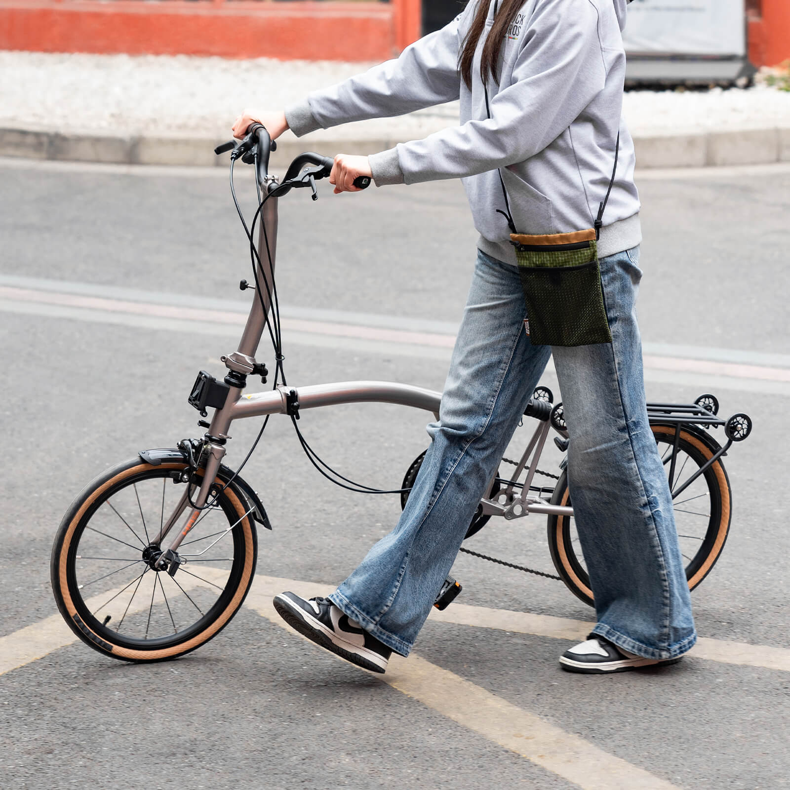 ROCKBROS HRS 16 Inch Folding Commuter Bike in Urban City Ride