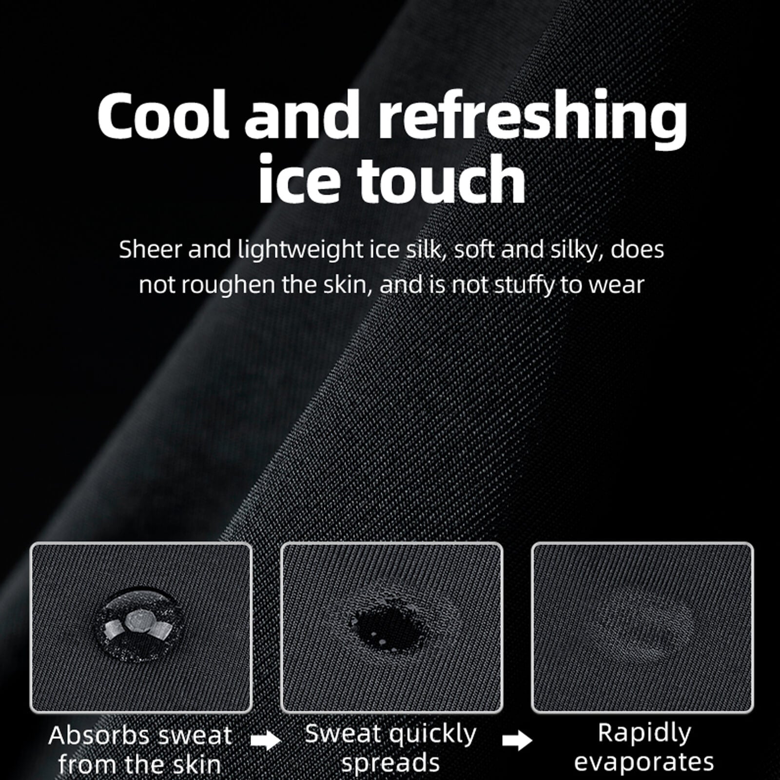 ROCKBROS Ice Silk Cooling Balaclava Full Face Mask with Sun Protection for Cycling and Motorcycling.