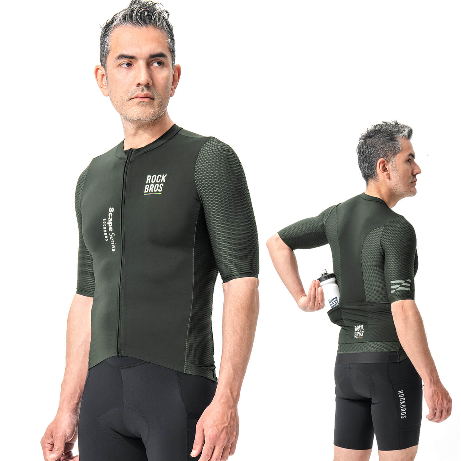 rockbros performance men’s cycling jersey for daily road rides.