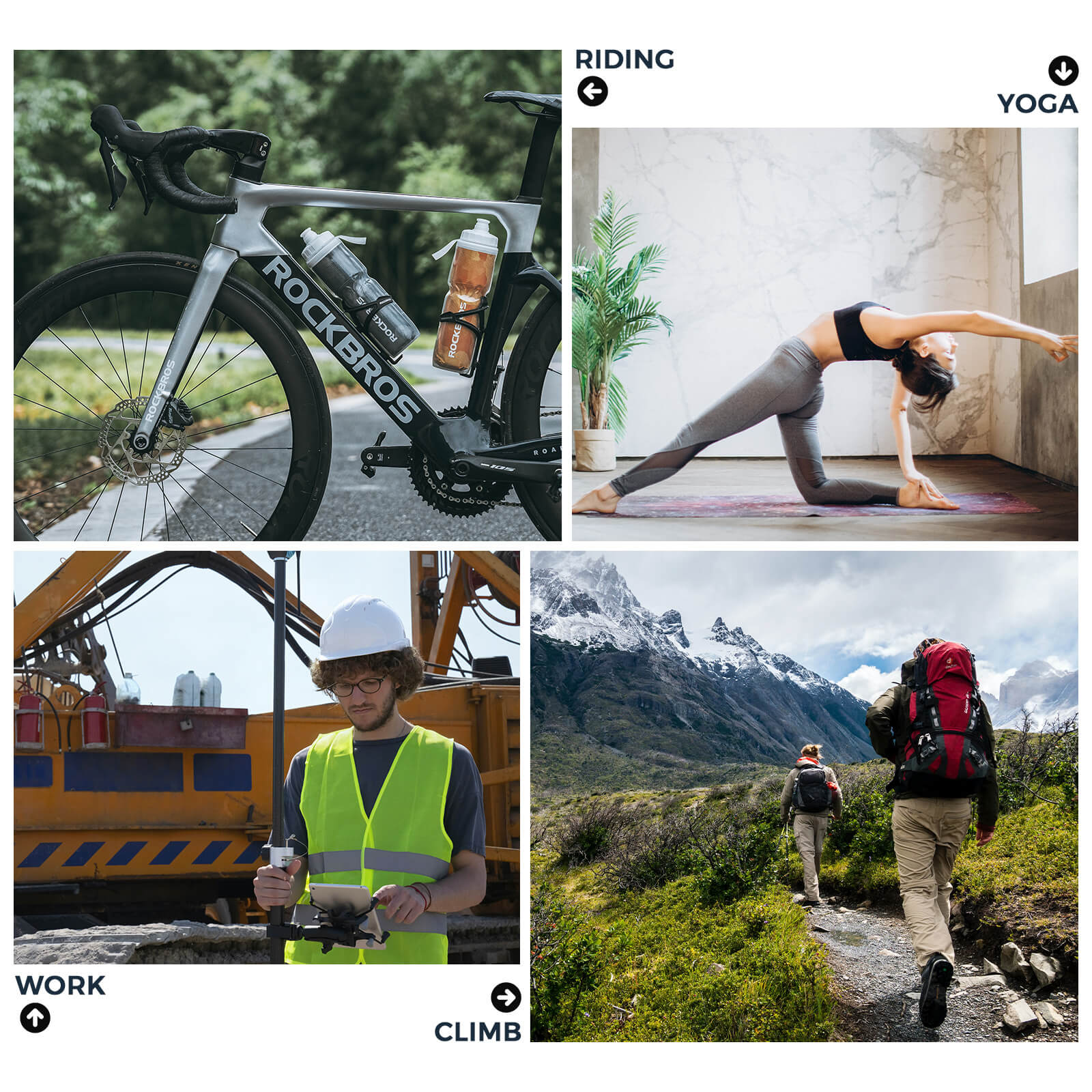 rockbros insulated cycling water bottle for outdoor rides.
#color_pink