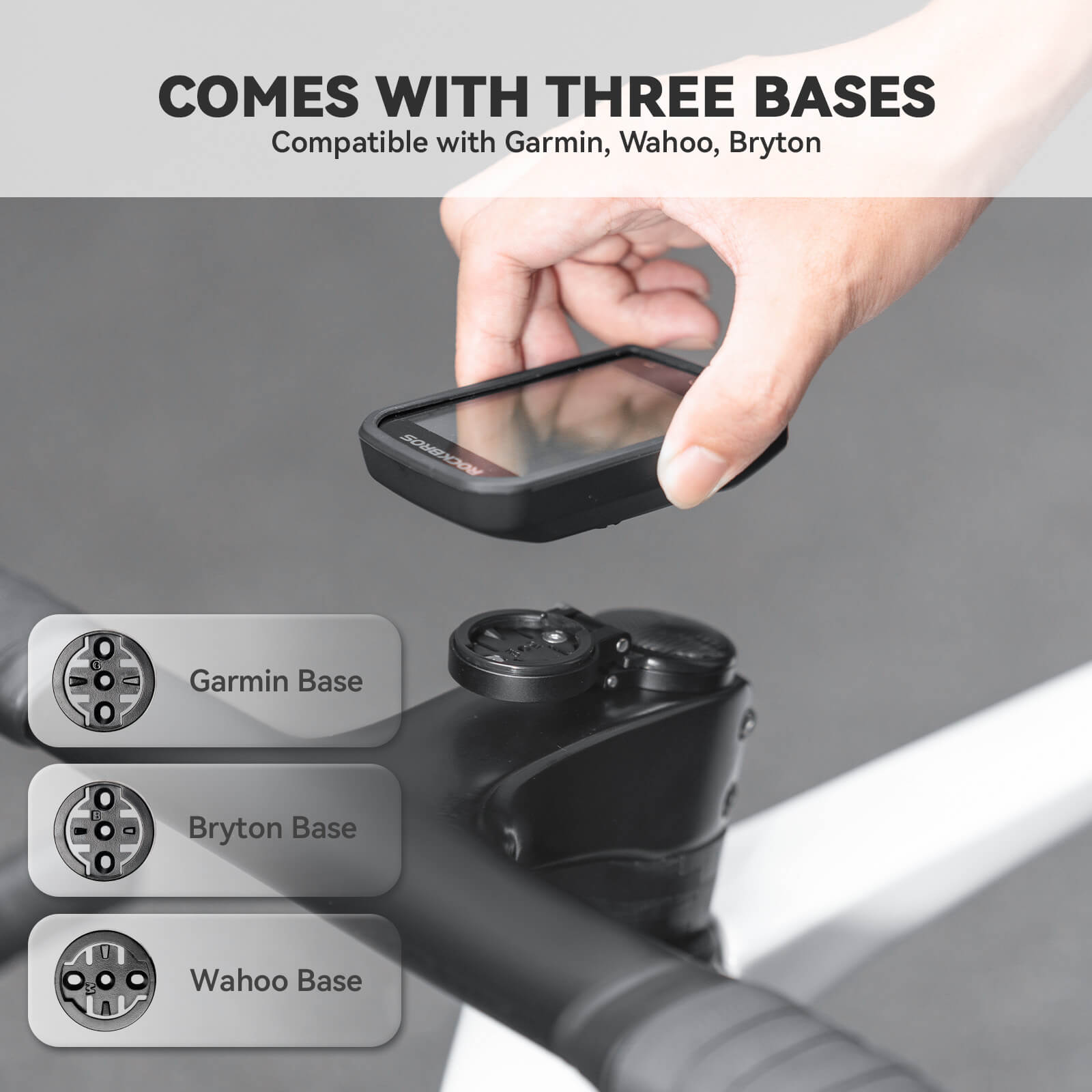 rockbros integrated mount cap wt-2 lightweight aluminium design
